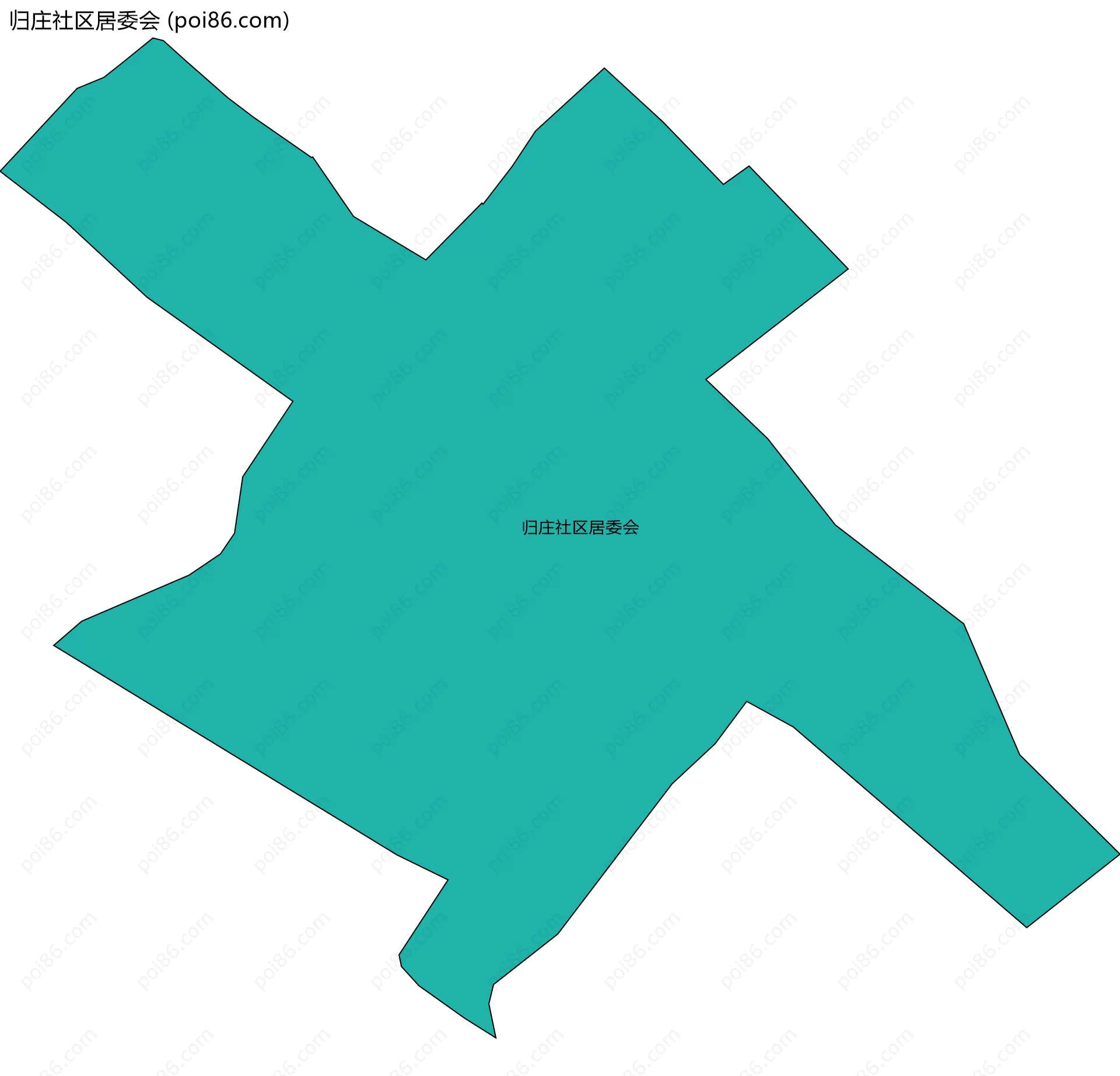 归庄社区居委会边界地图