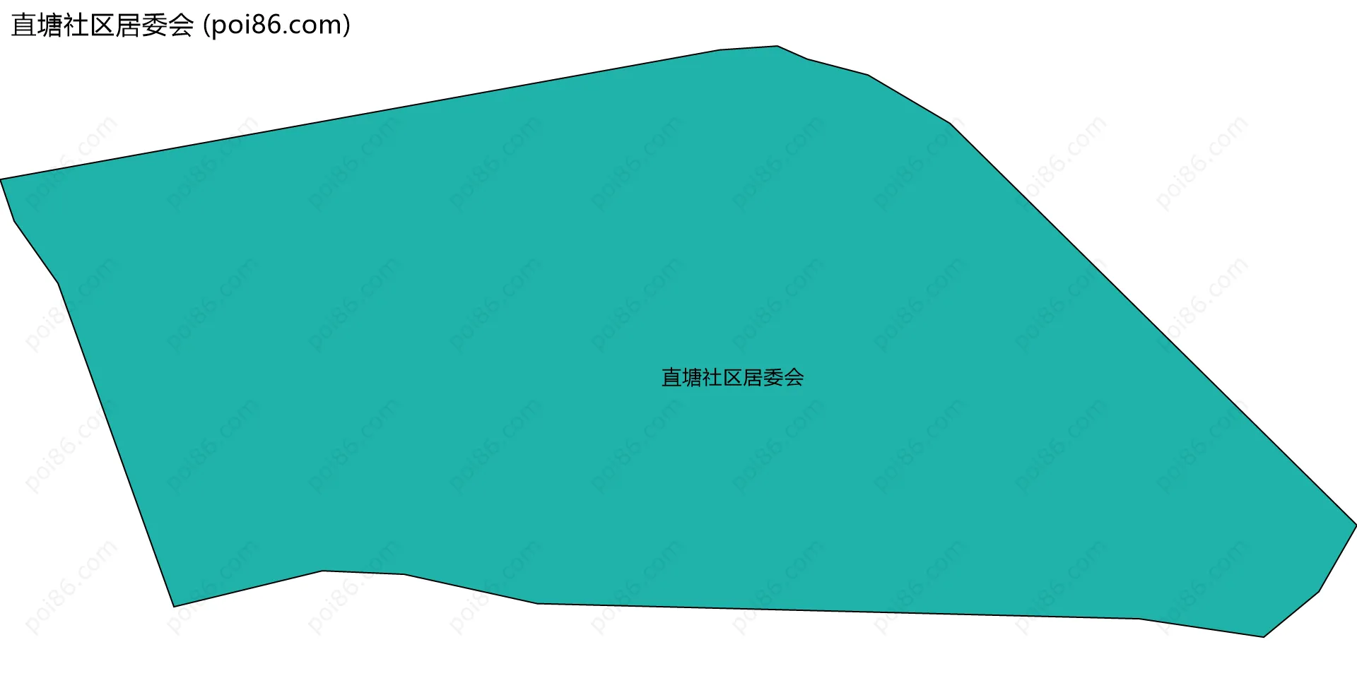 直塘社区居委会边界地图