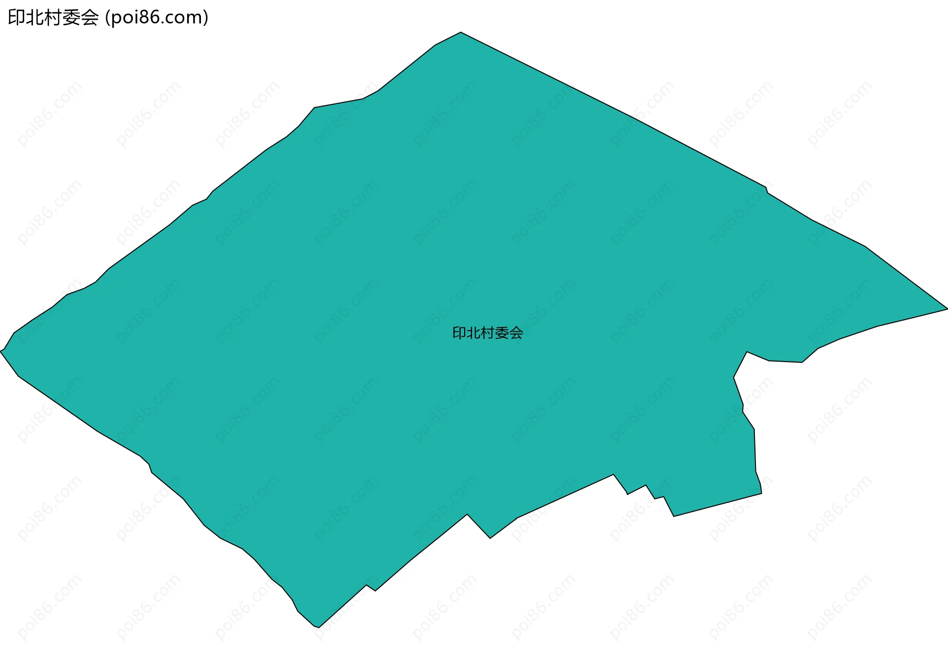 印北村委会边界地图