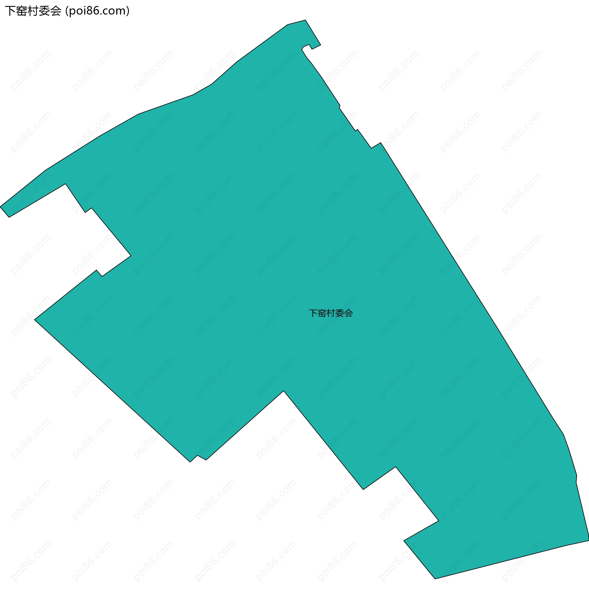 下窑村委会边界地图