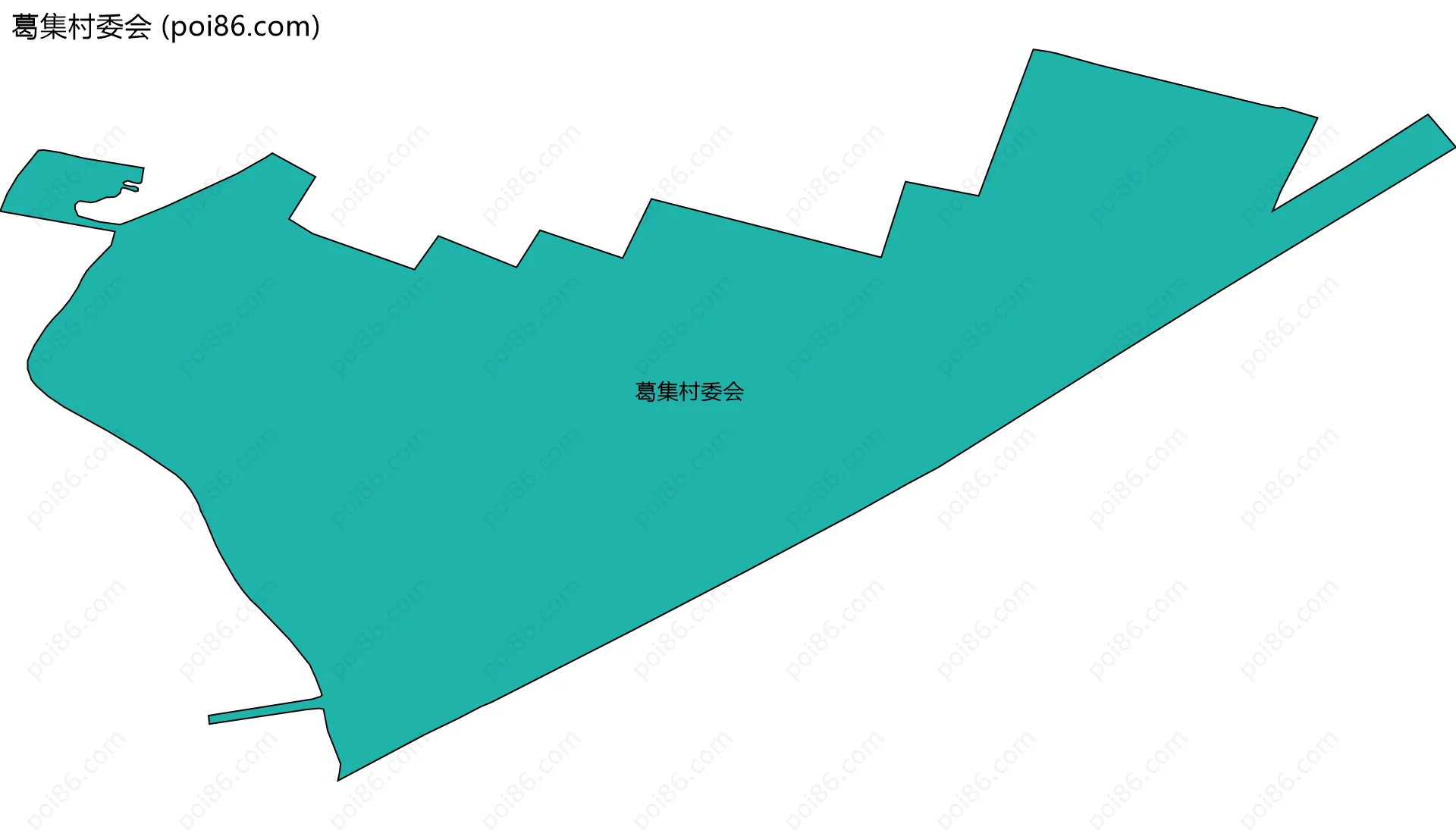 葛集村委会边界地图