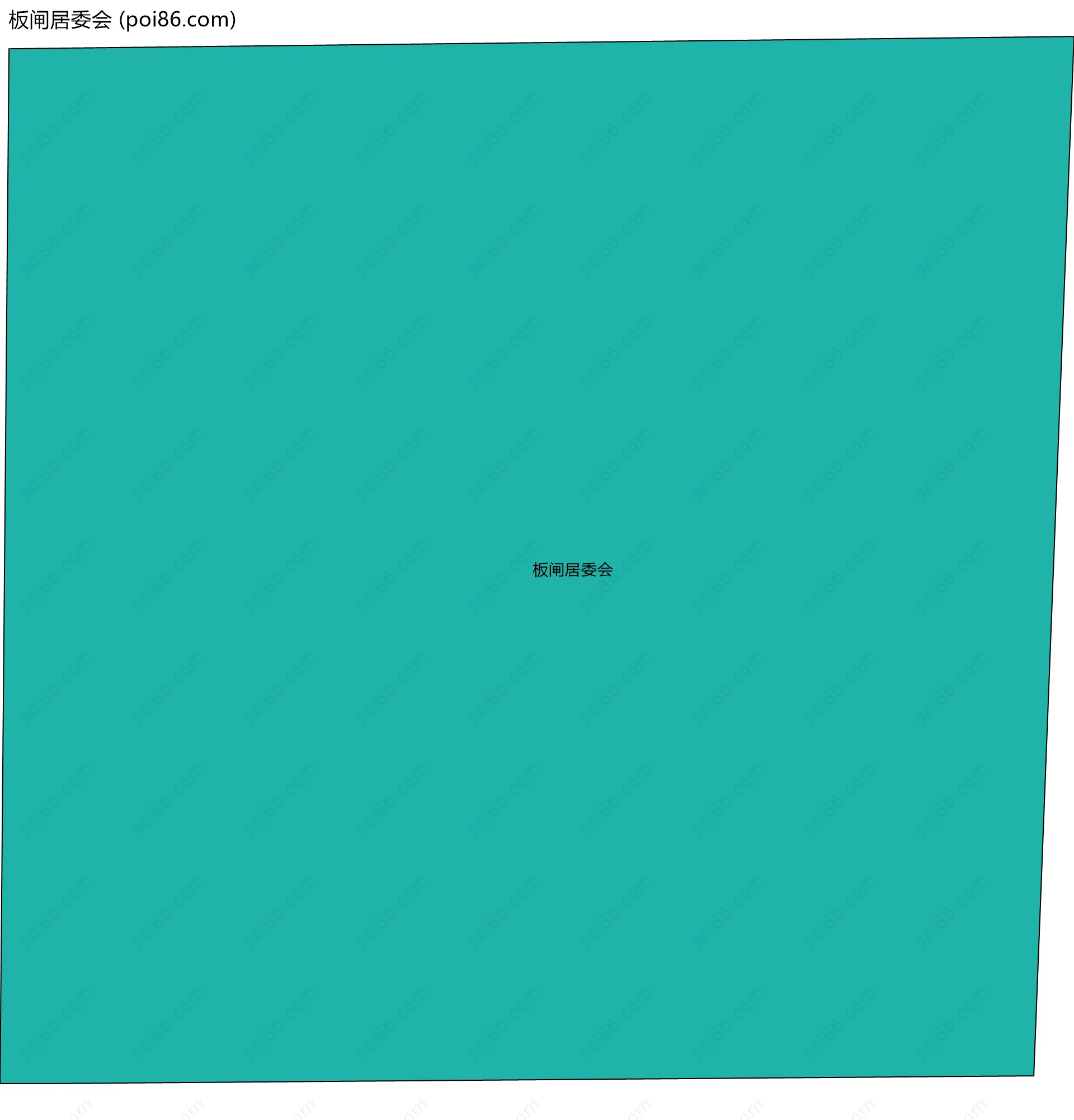 板闸居委会边界地图