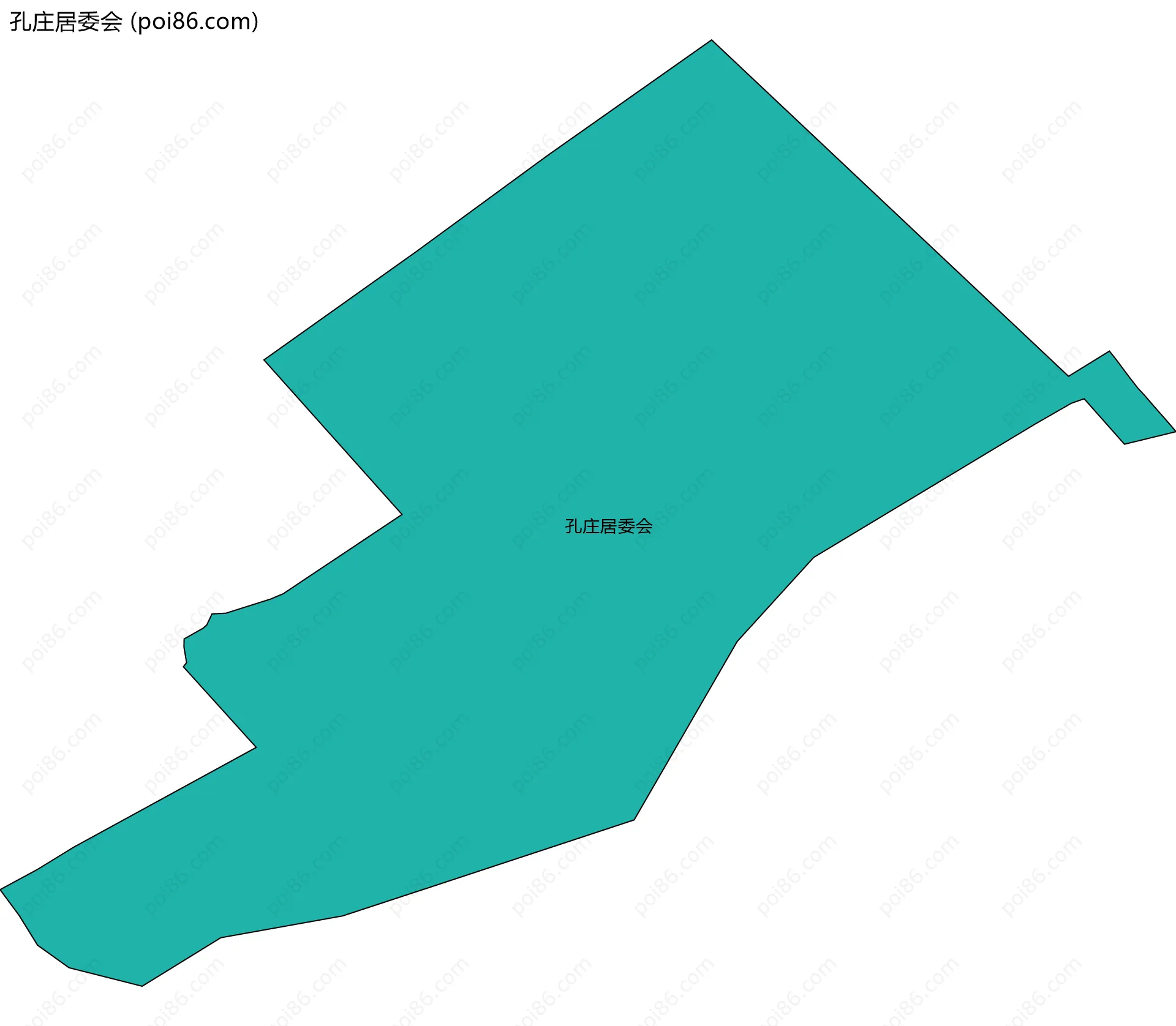 孔庄居委会边界地图