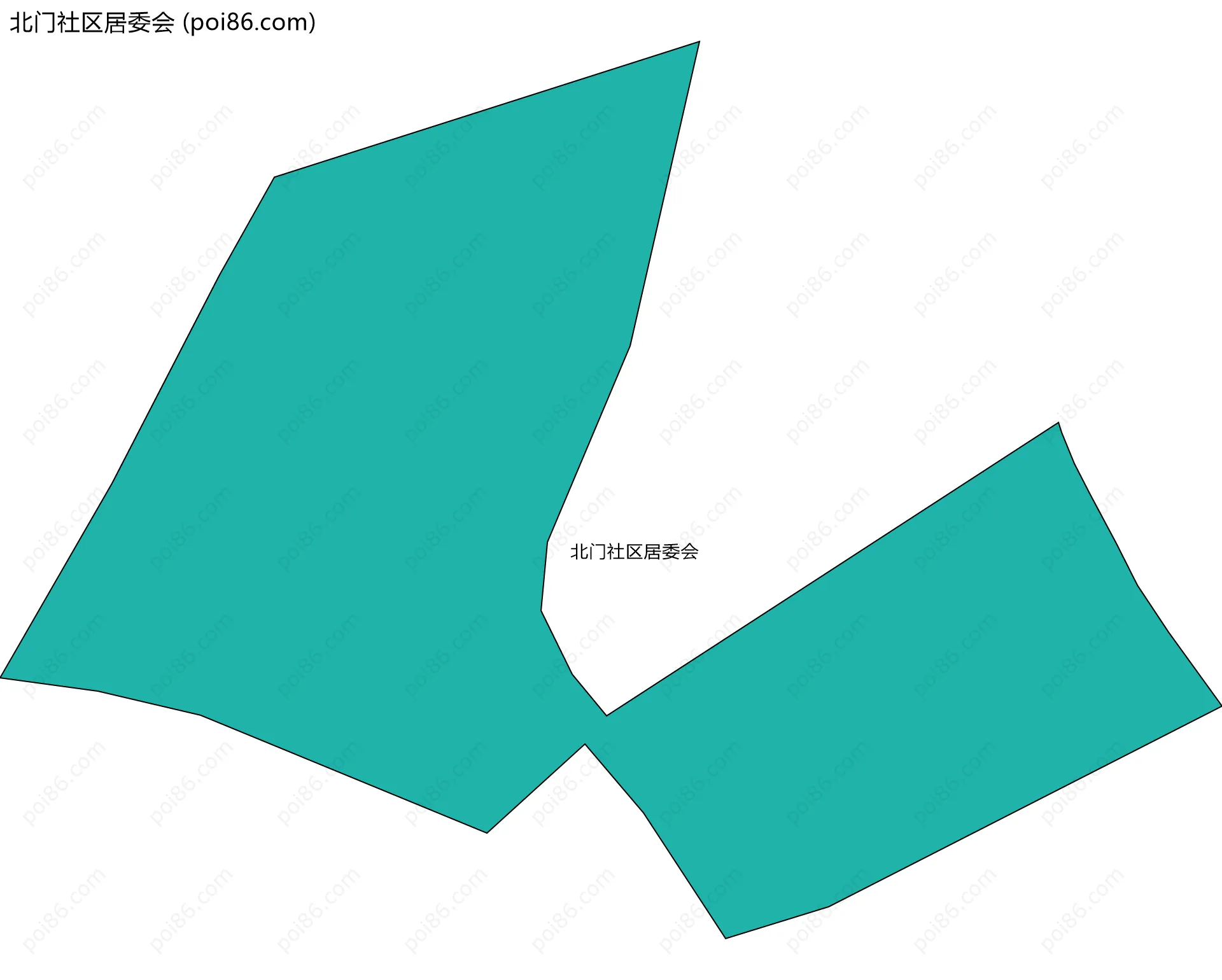 北门社区居委会边界地图