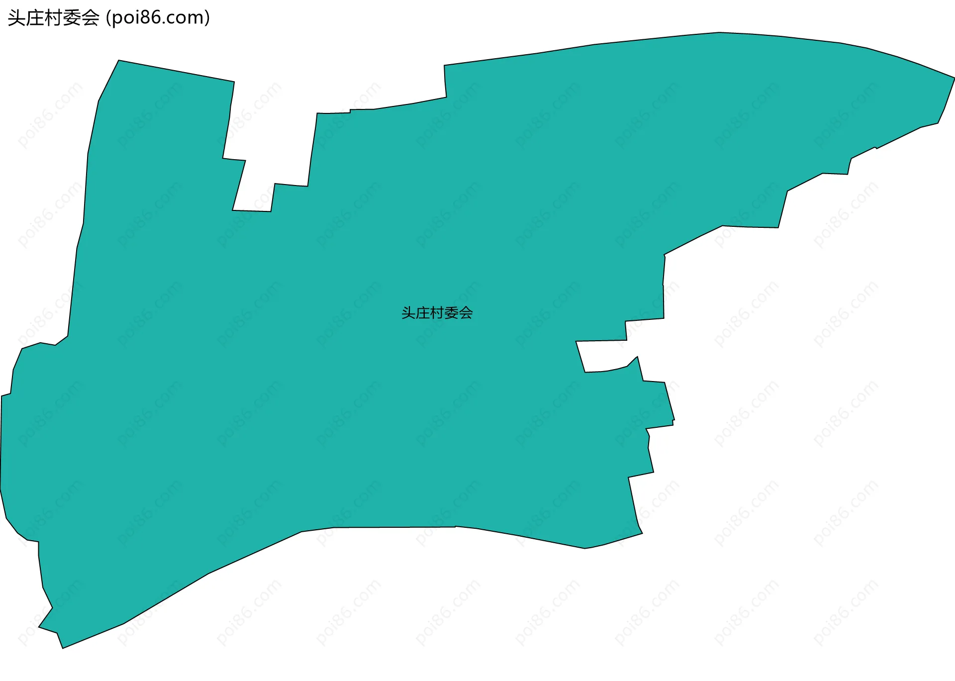 头庄村委会边界地图