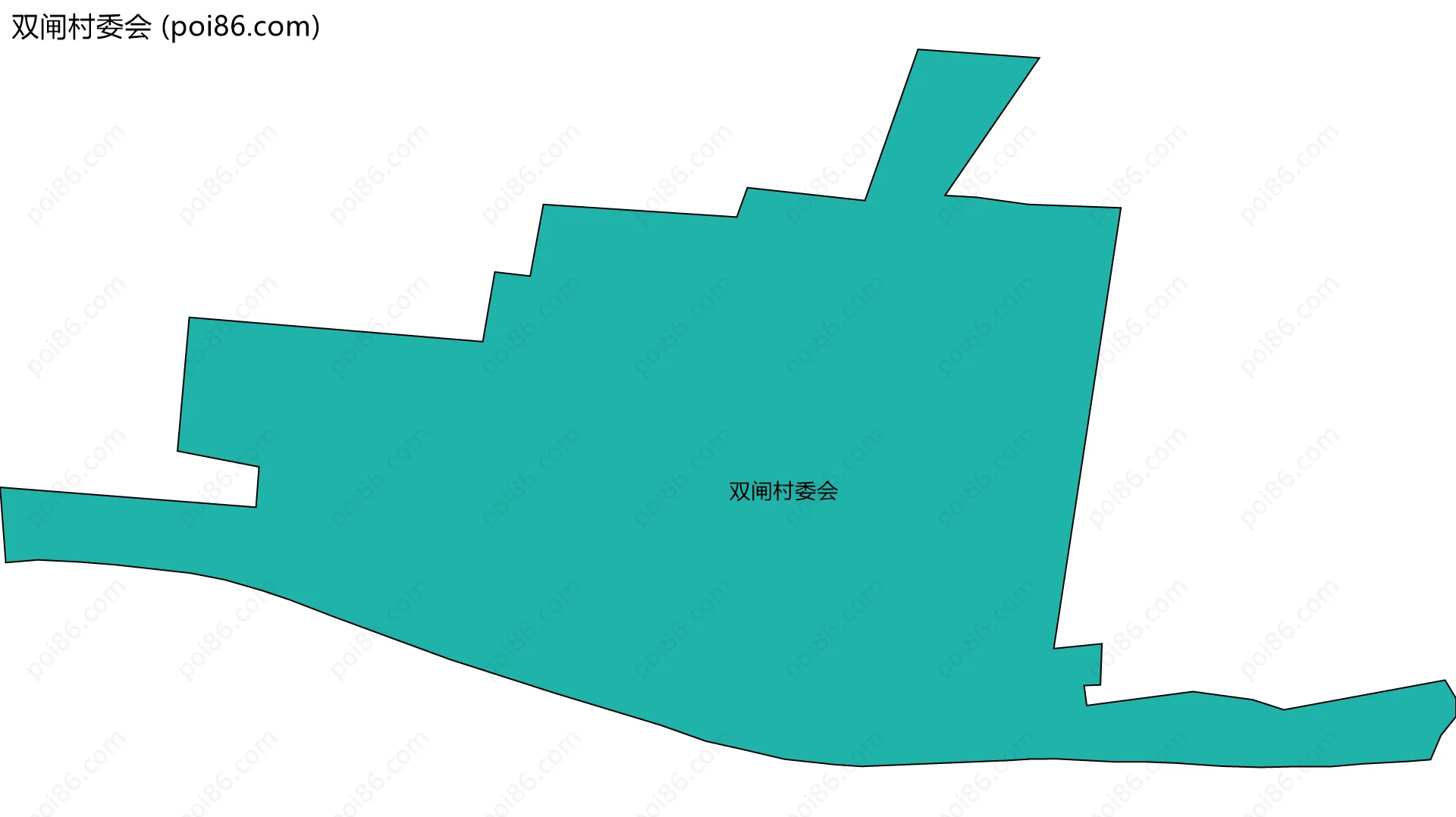 双闸村委会边界地图