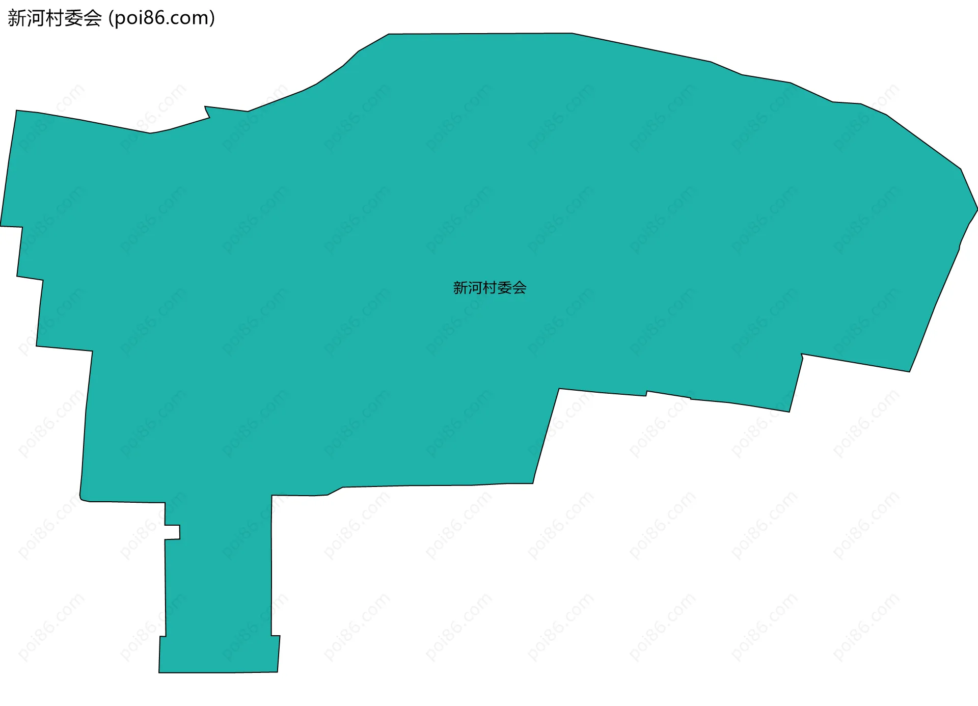 新河村委会边界地图