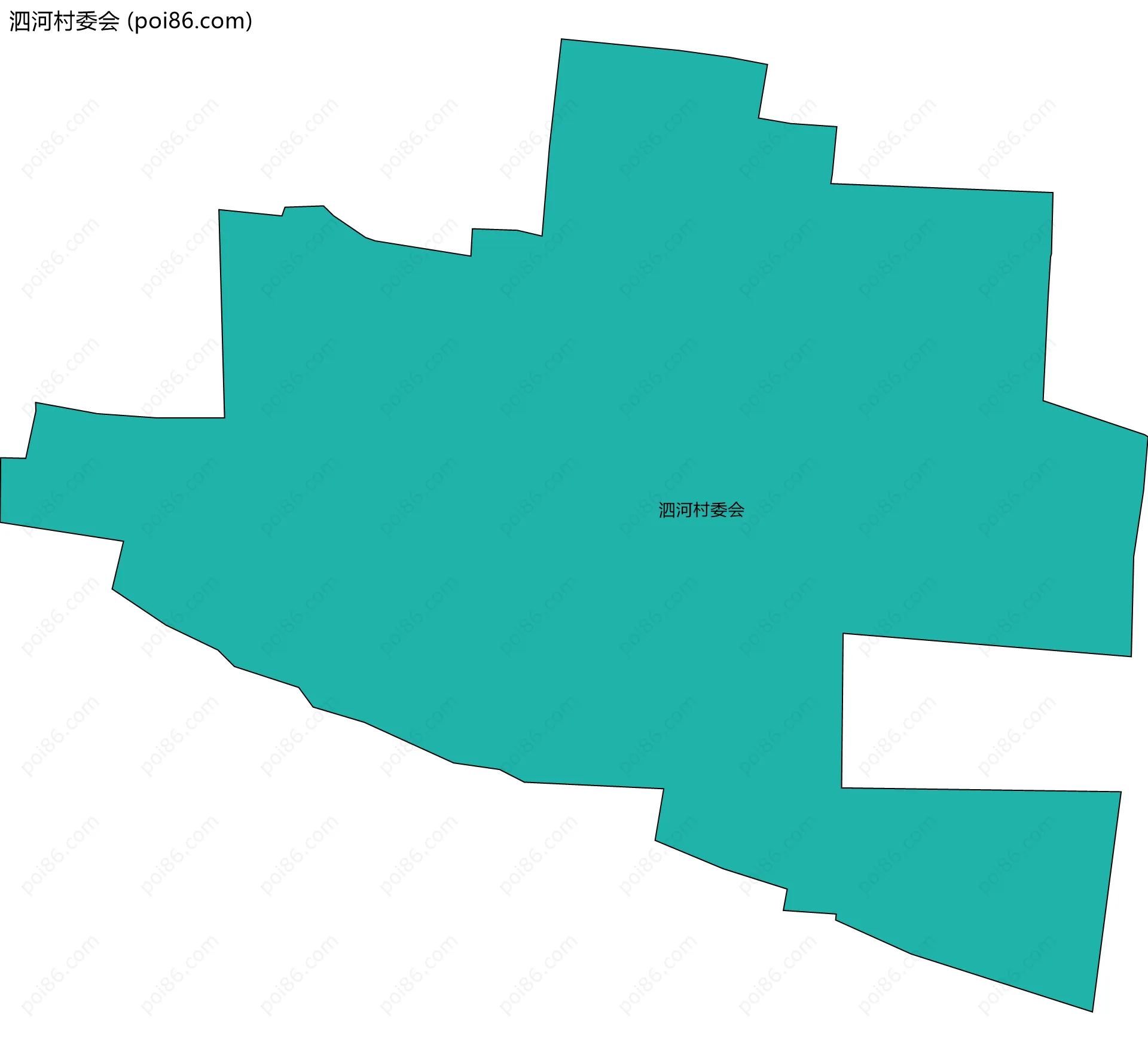 泗河村委会边界地图