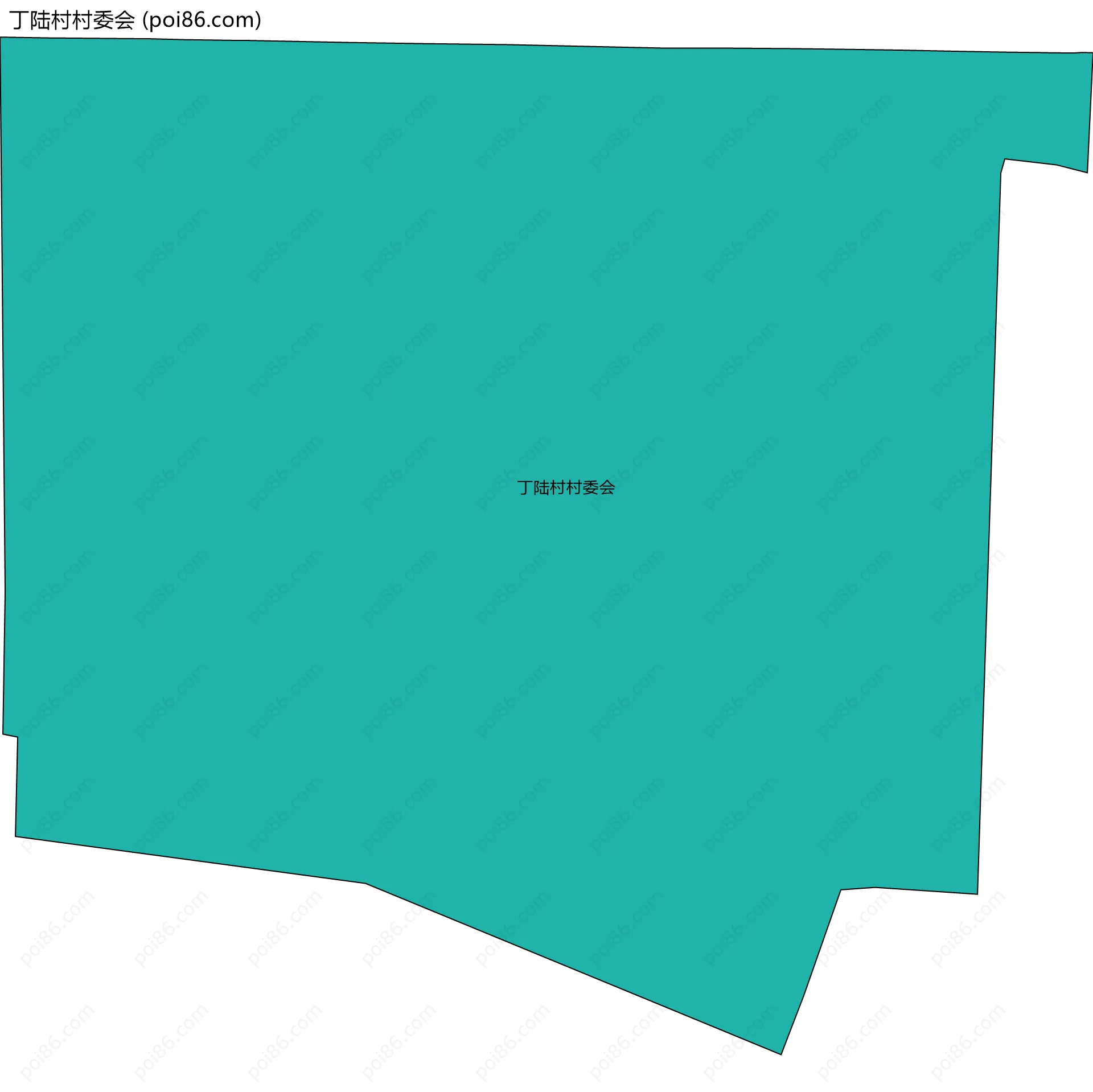 丁陆村村委会边界地图