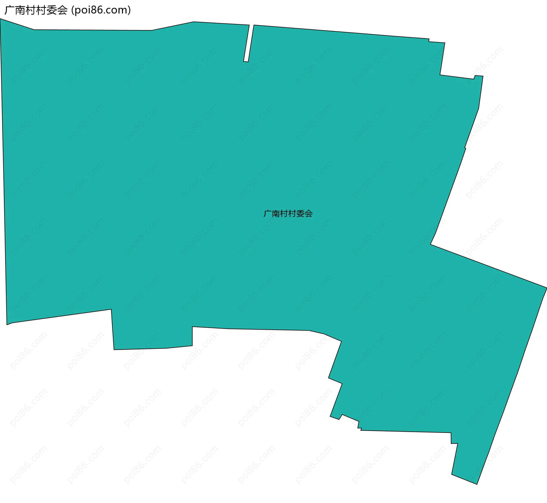 广南村村委会边界地图