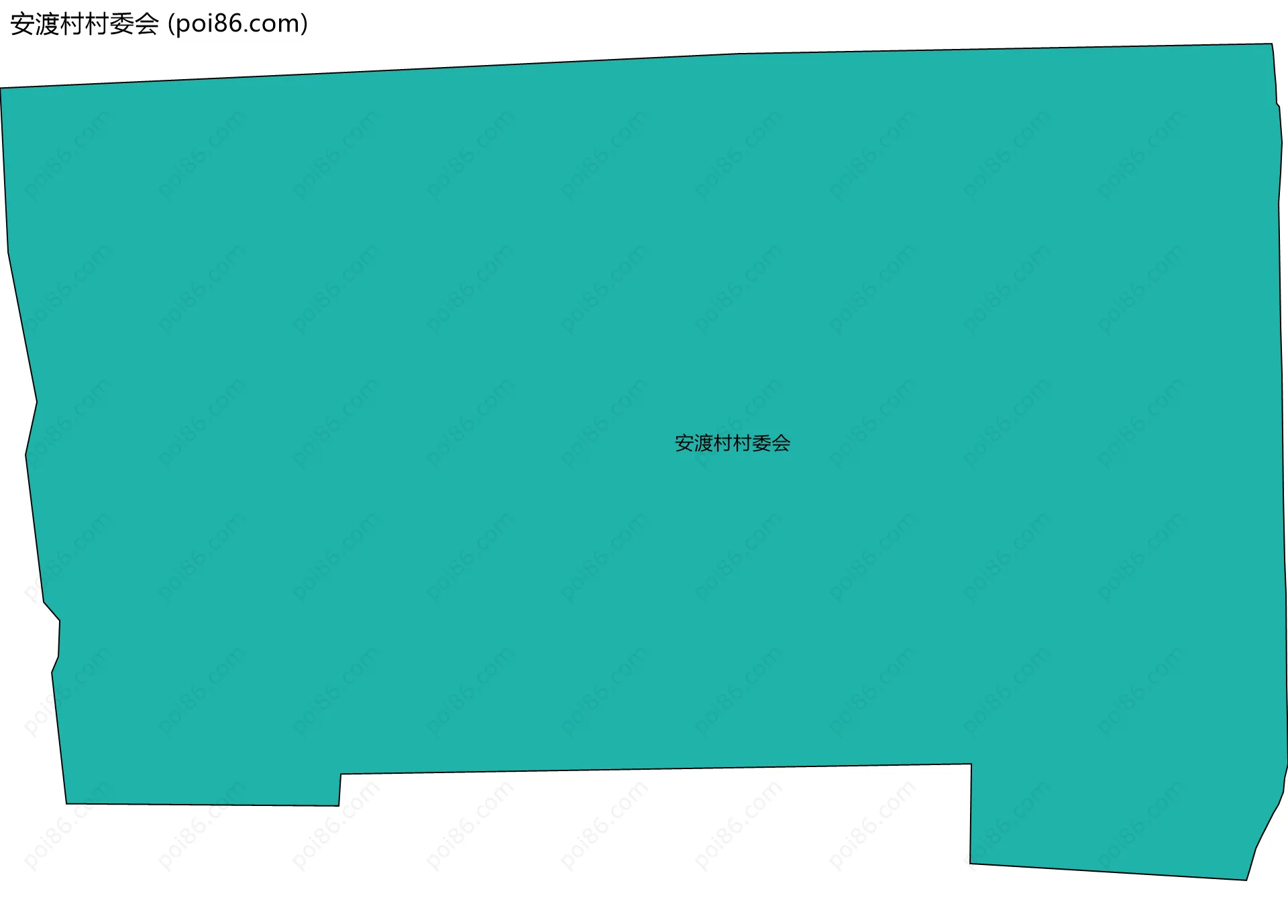安渡村村委会边界地图