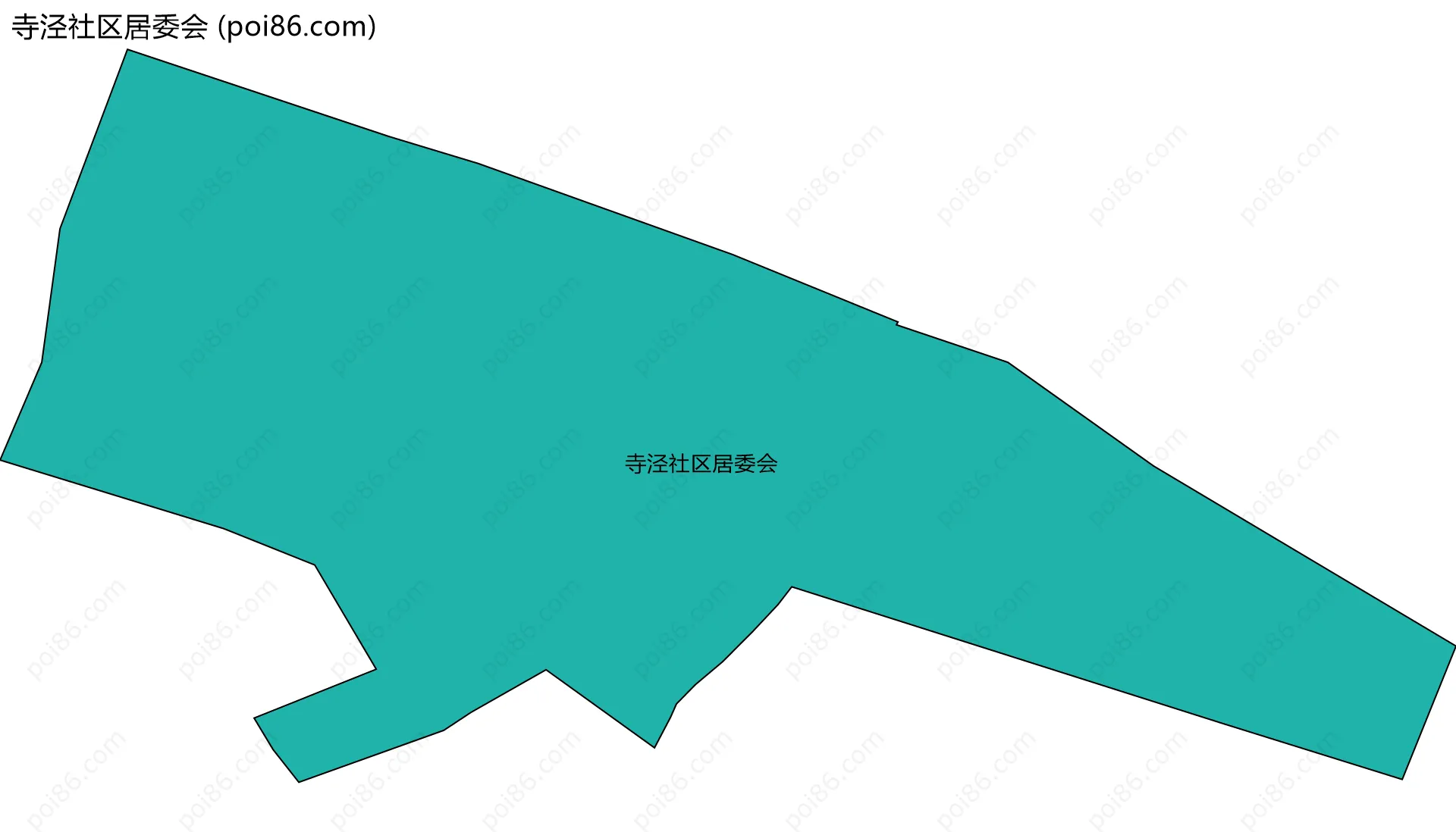 寺泾社区居委会边界地图
