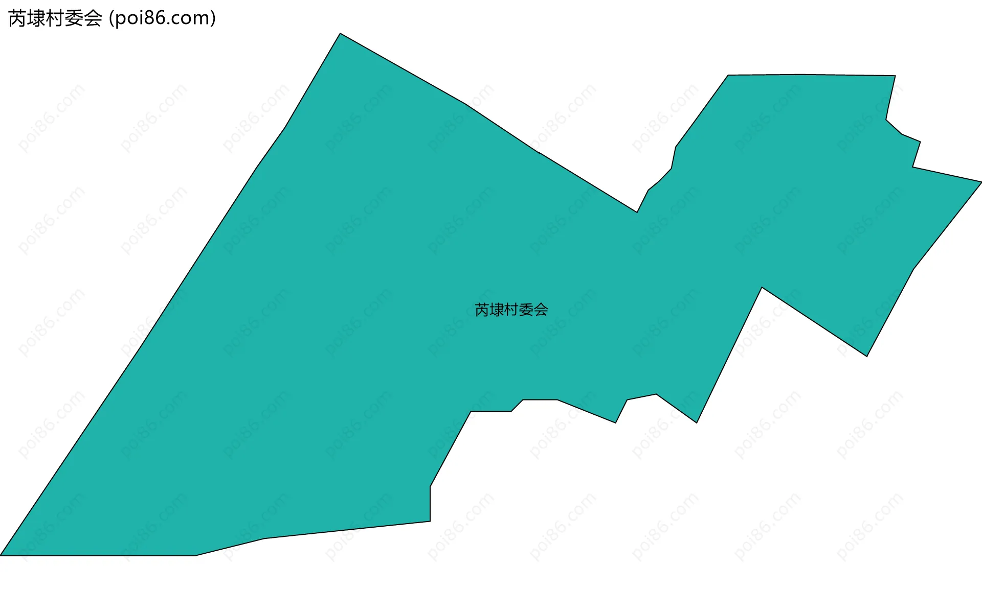 芮埭村委会边界地图