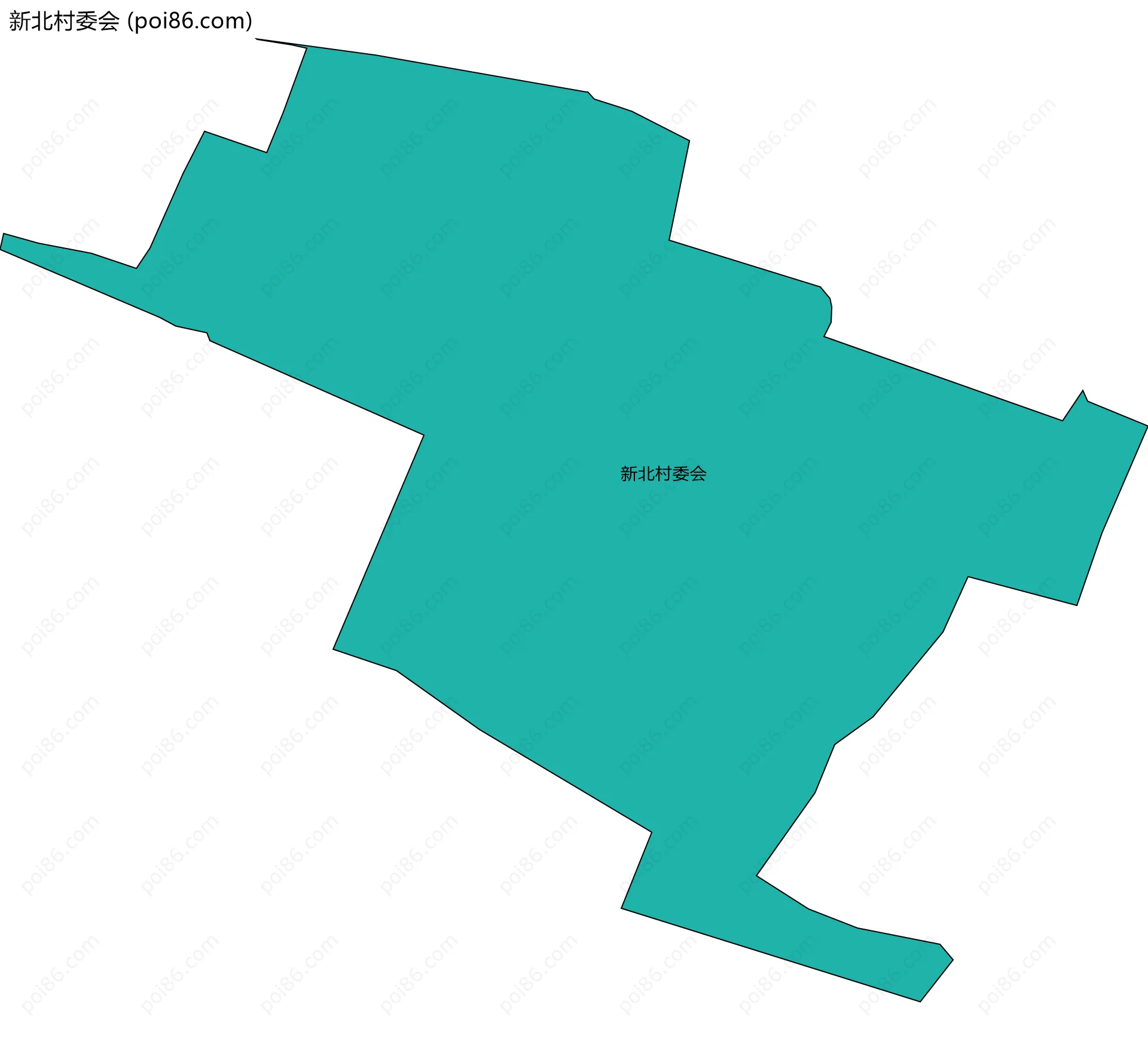 新北村委会边界地图
