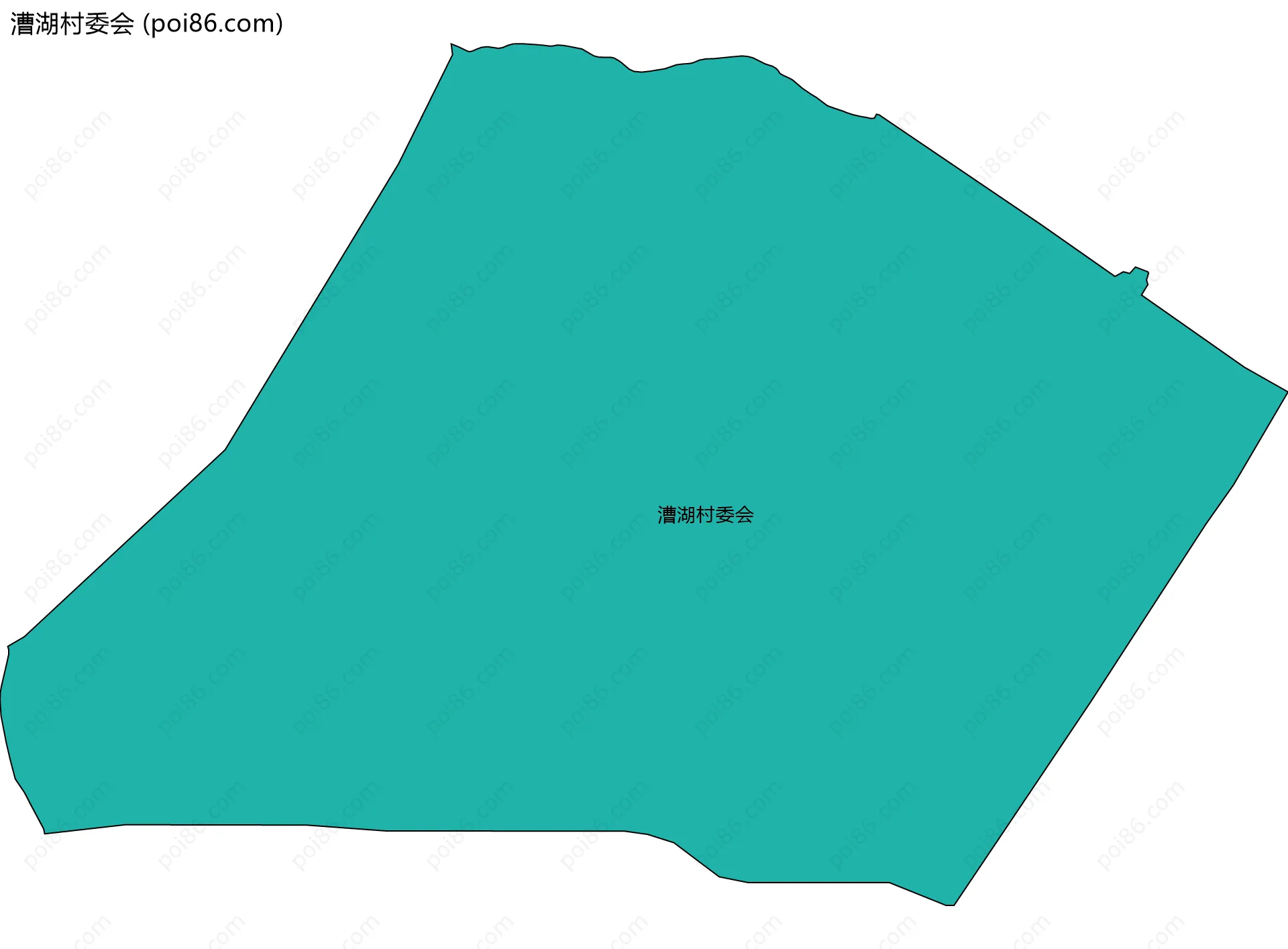 漕湖村委会边界地图