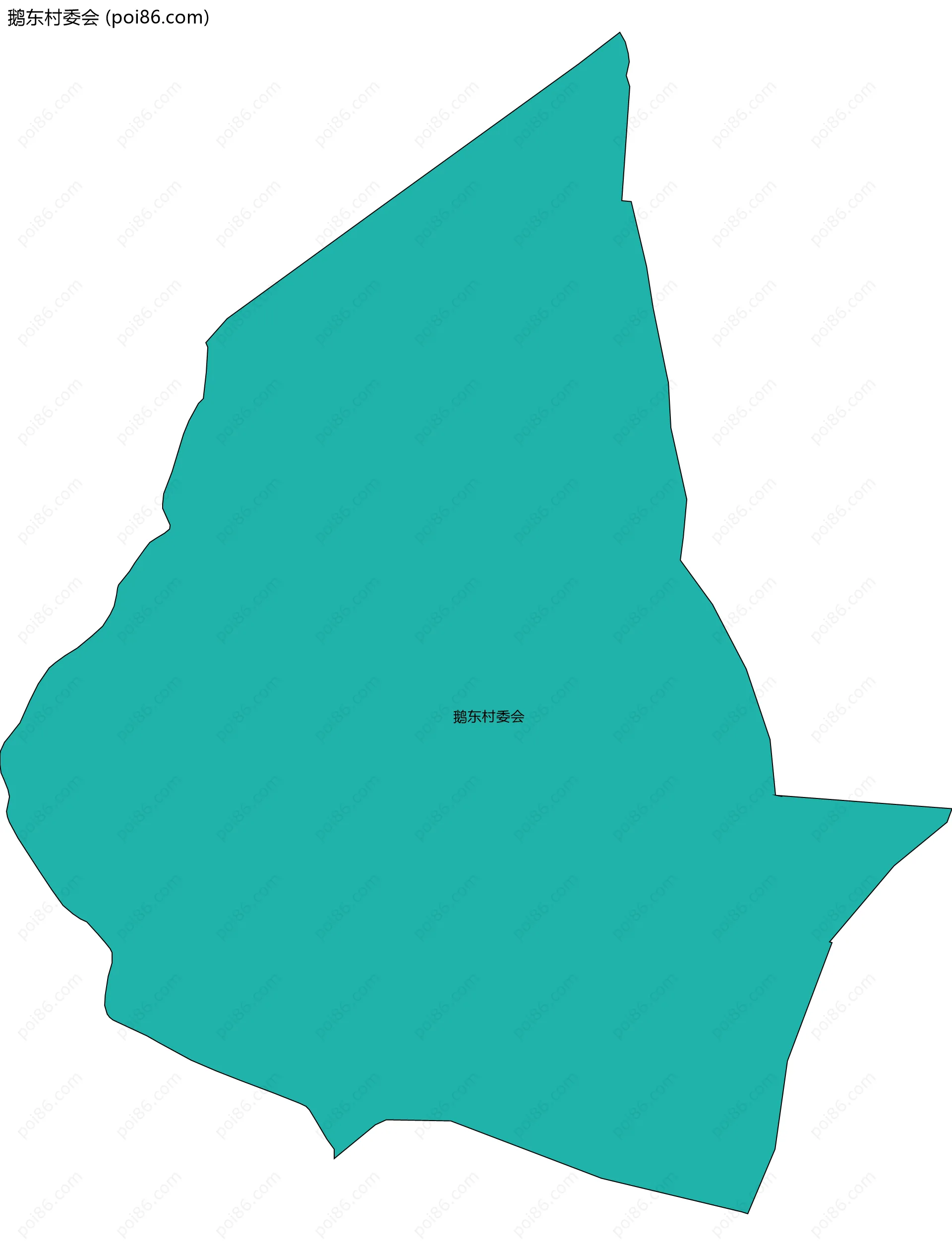 鹅东村委会边界地图