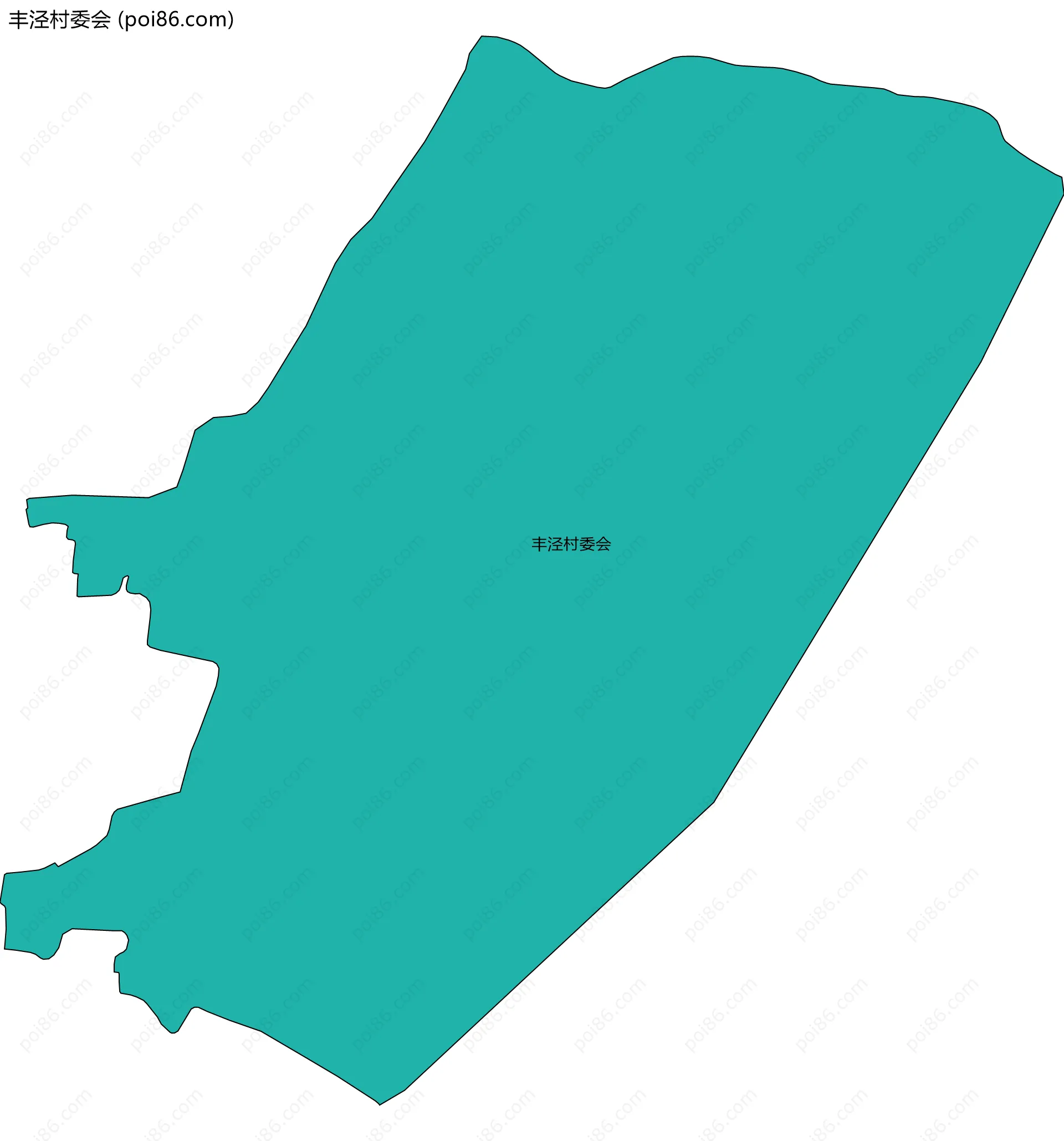 丰泾村委会边界地图