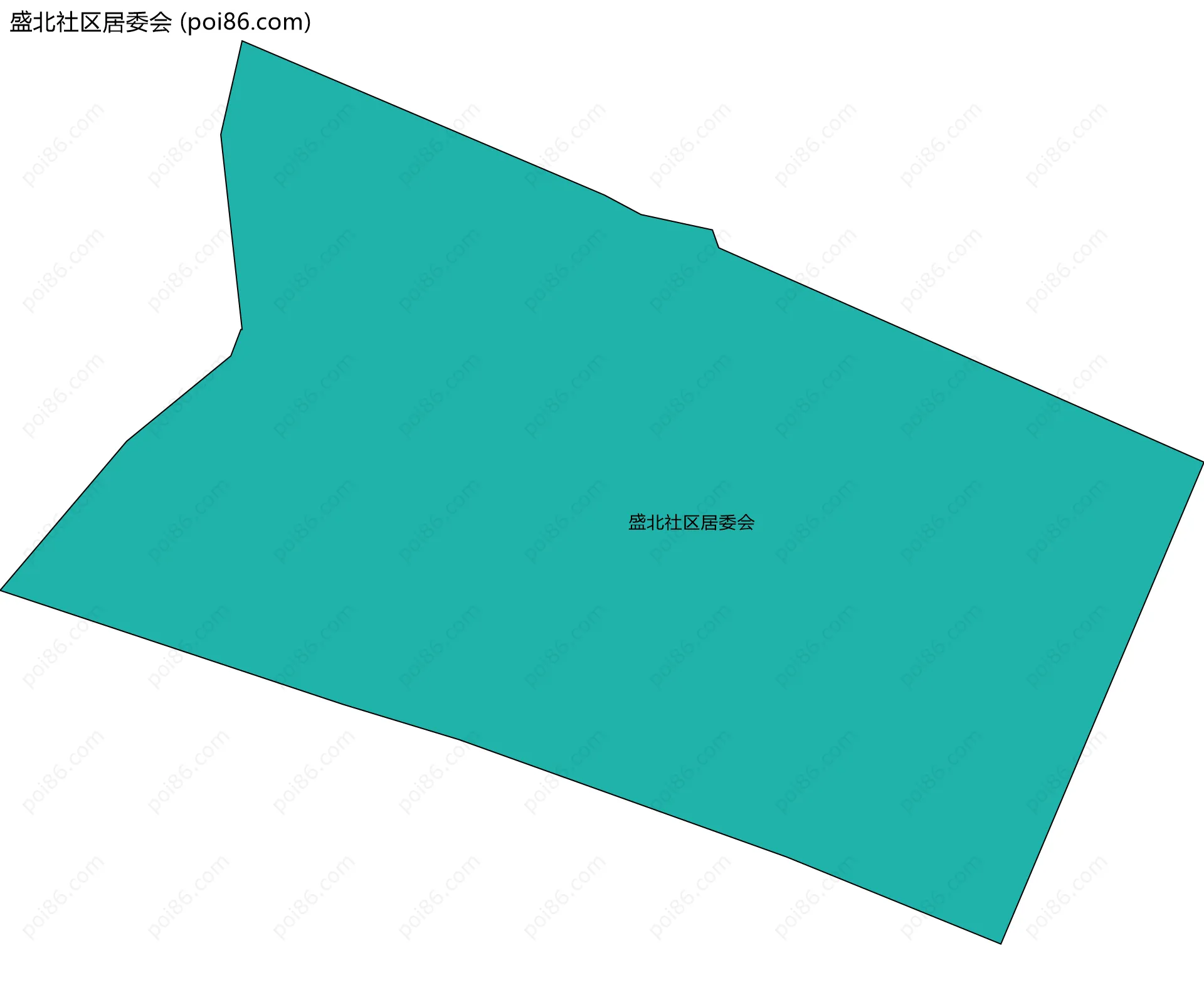 盛北社区居委会边界地图