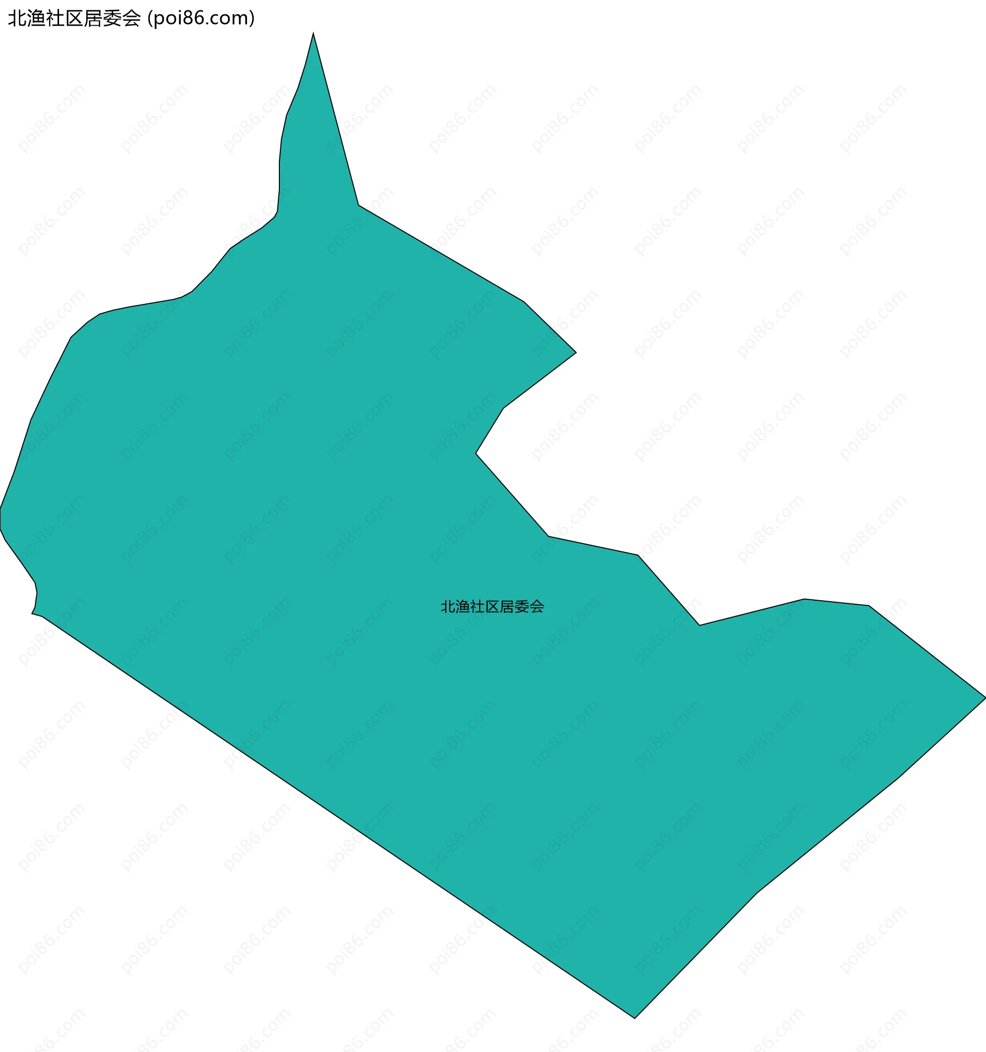 北渔社区居委会边界地图