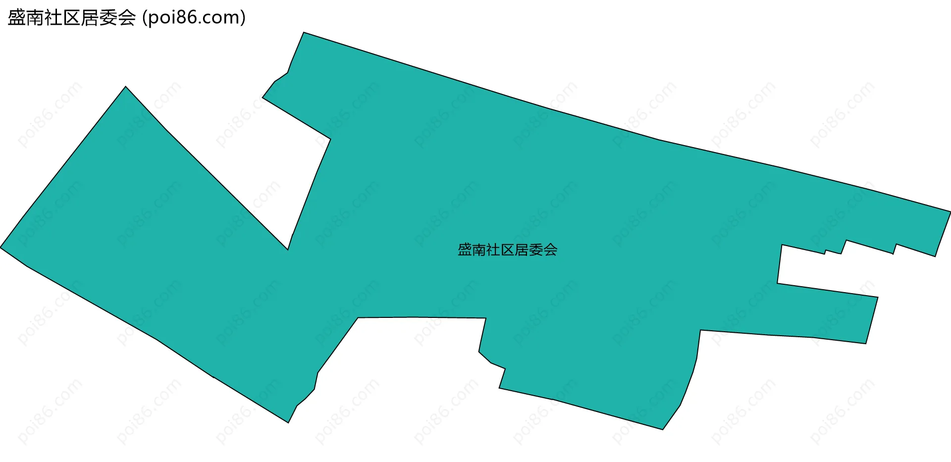 盛南社区居委会边界地图