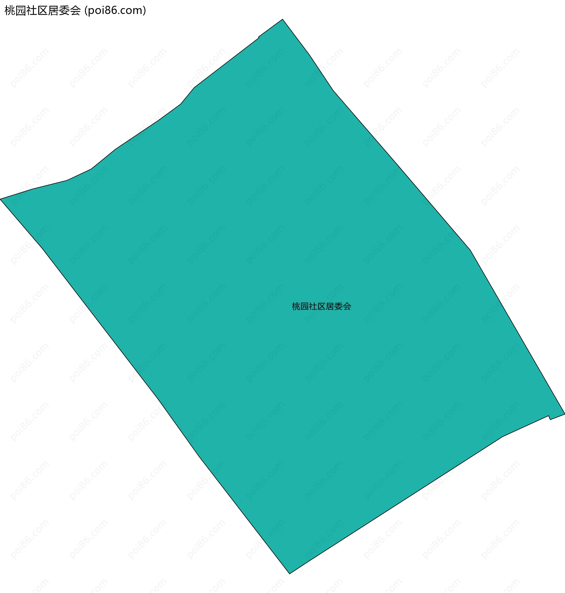 桃园社区居委会边界地图