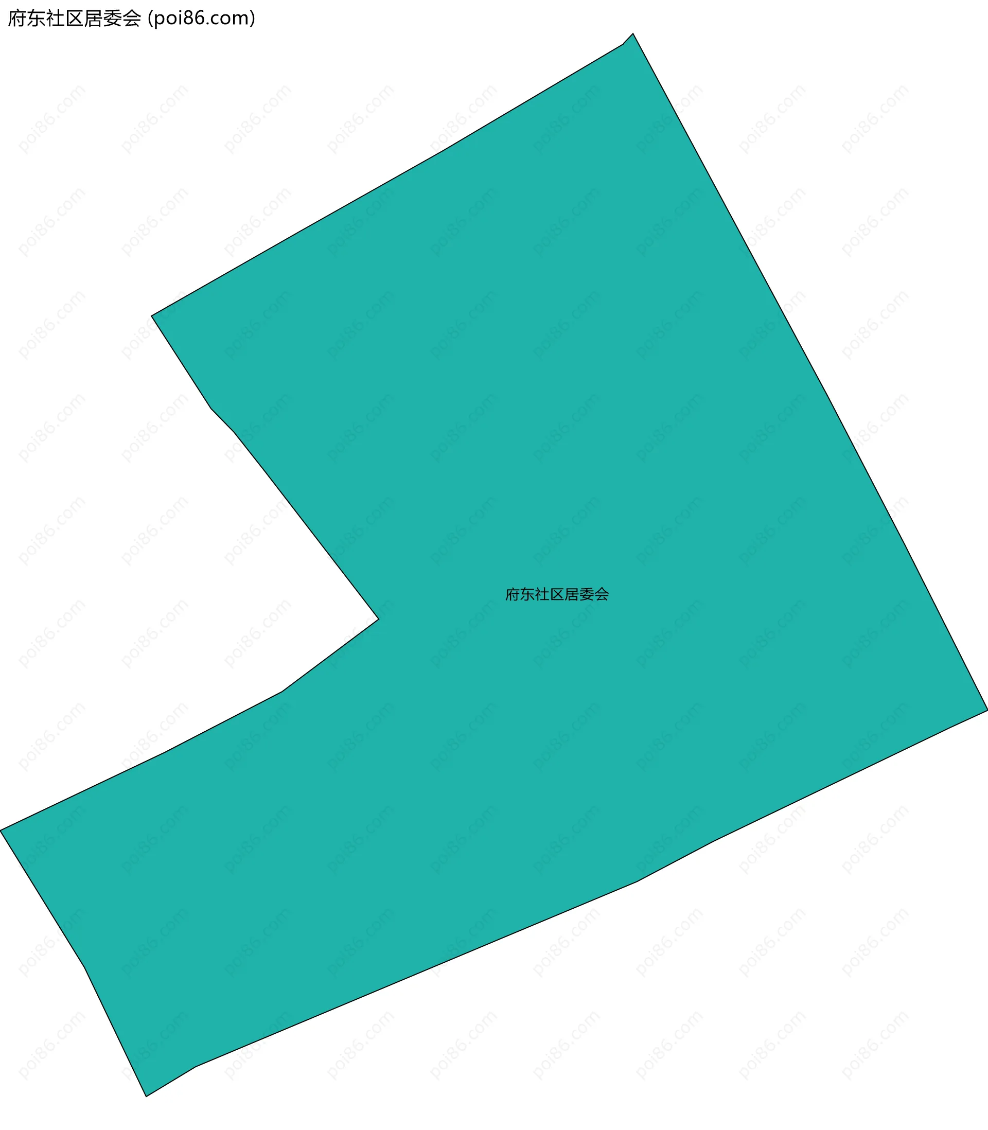 府东社区居委会边界地图