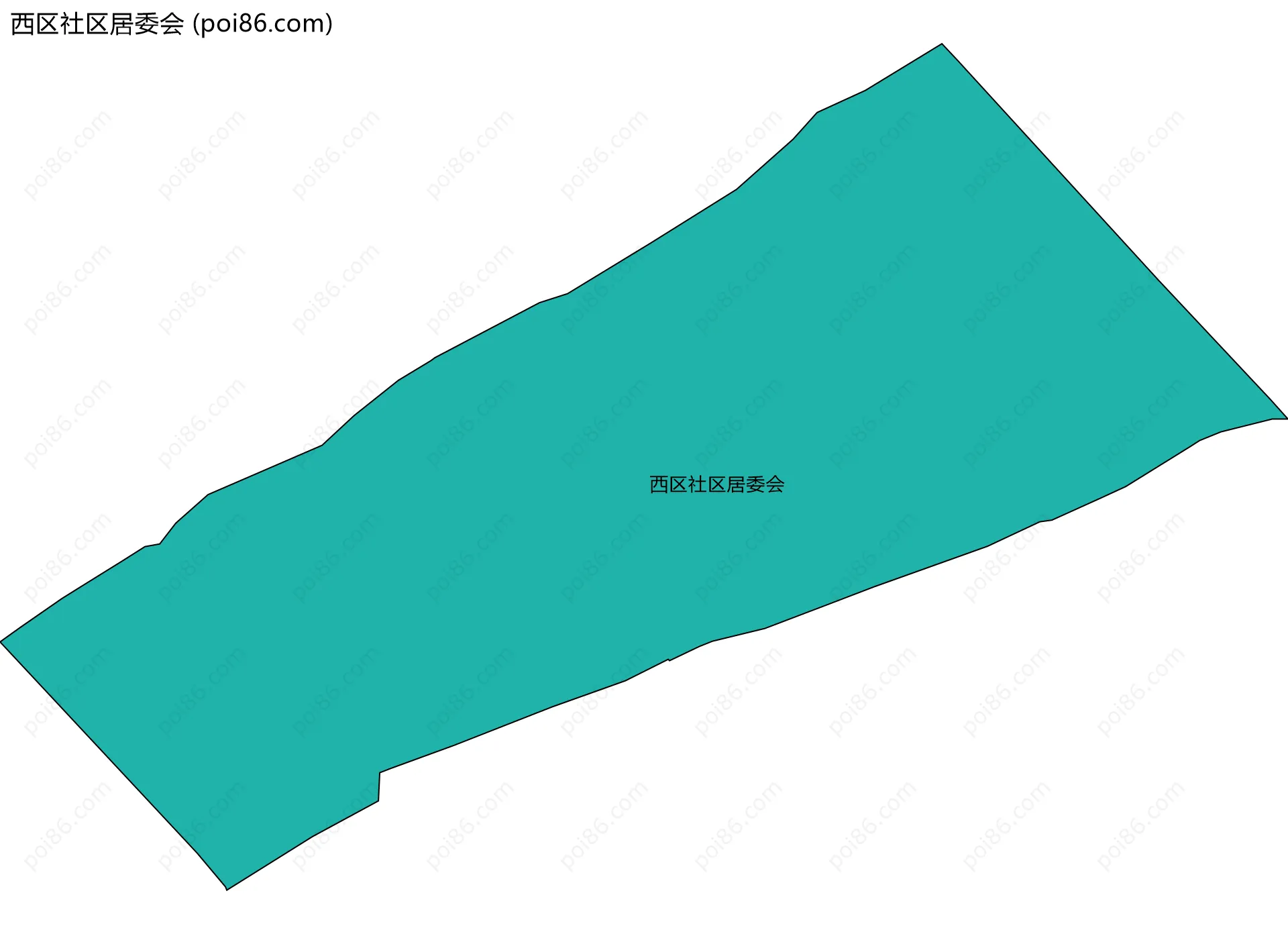西区社区居委会边界地图