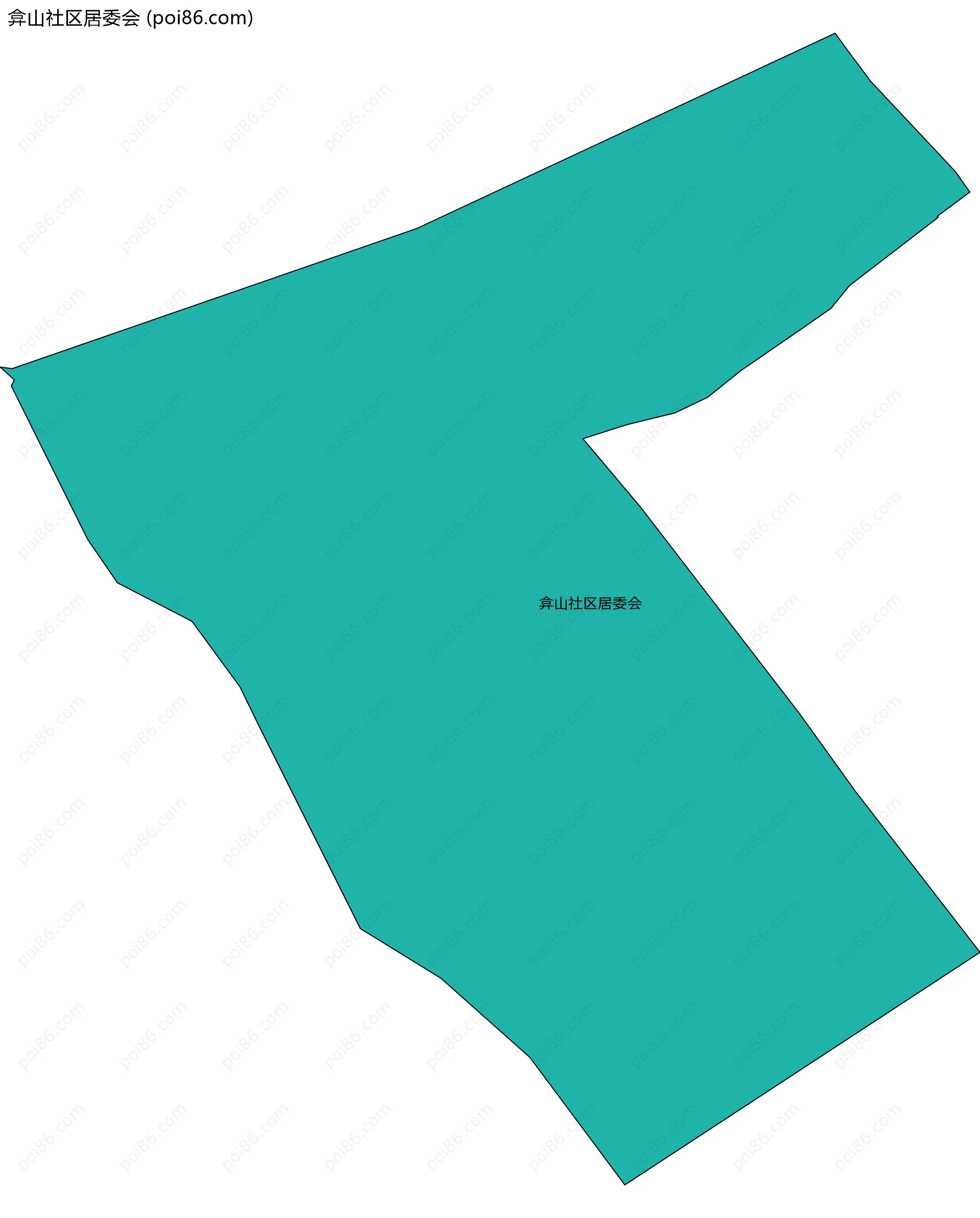 弇山社区居委会边界地图