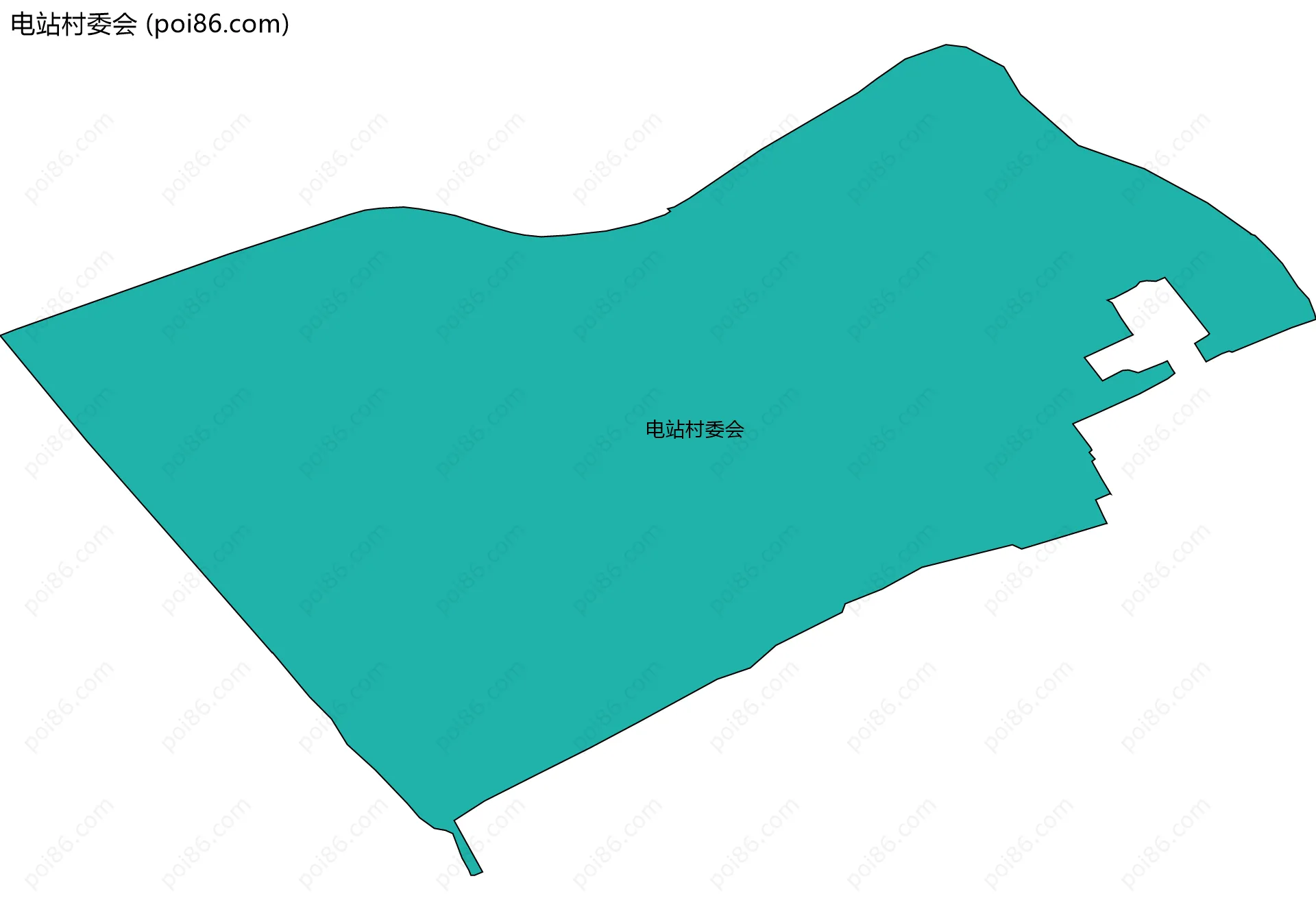 电站村委会边界地图