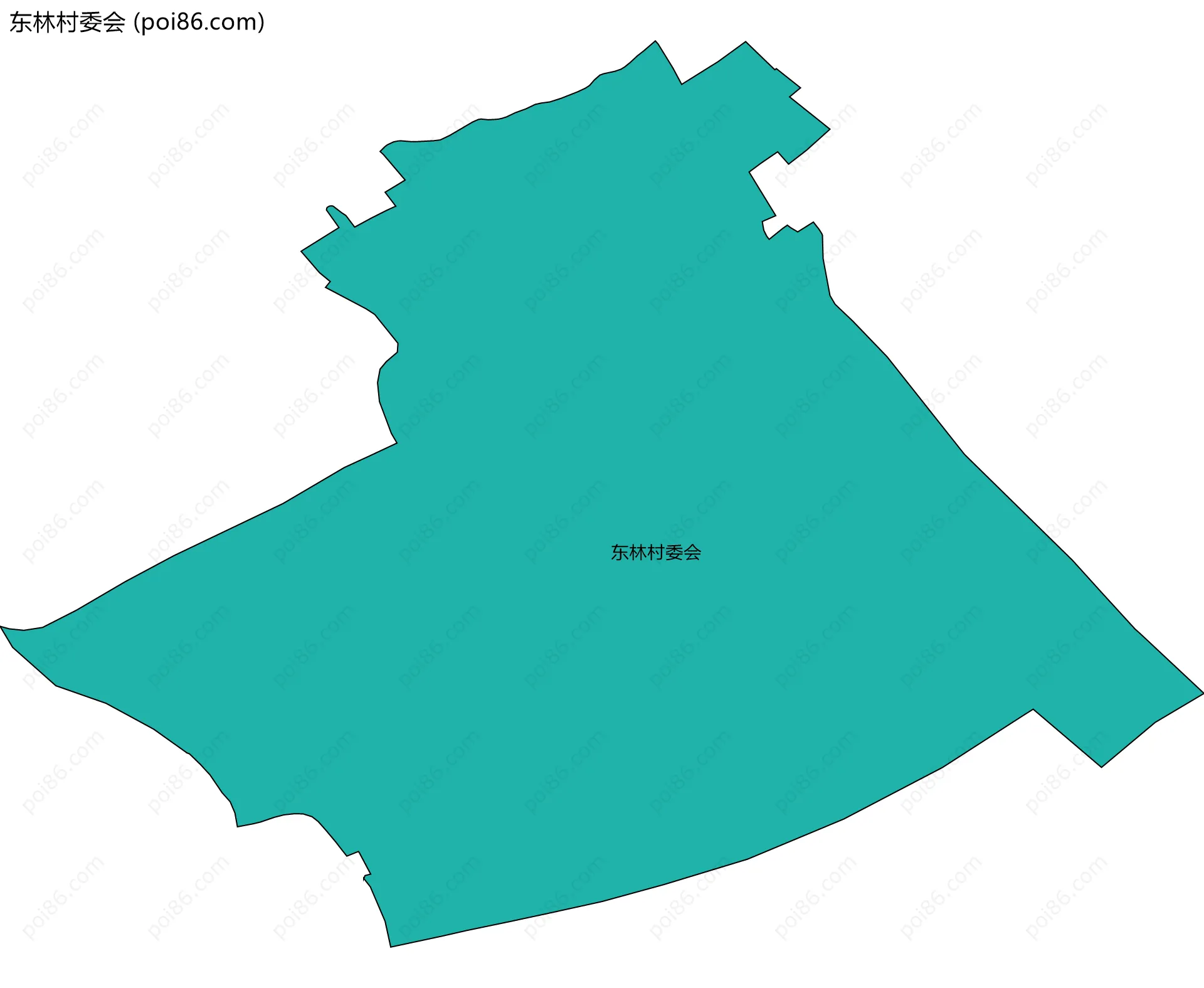 东林村委会边界地图