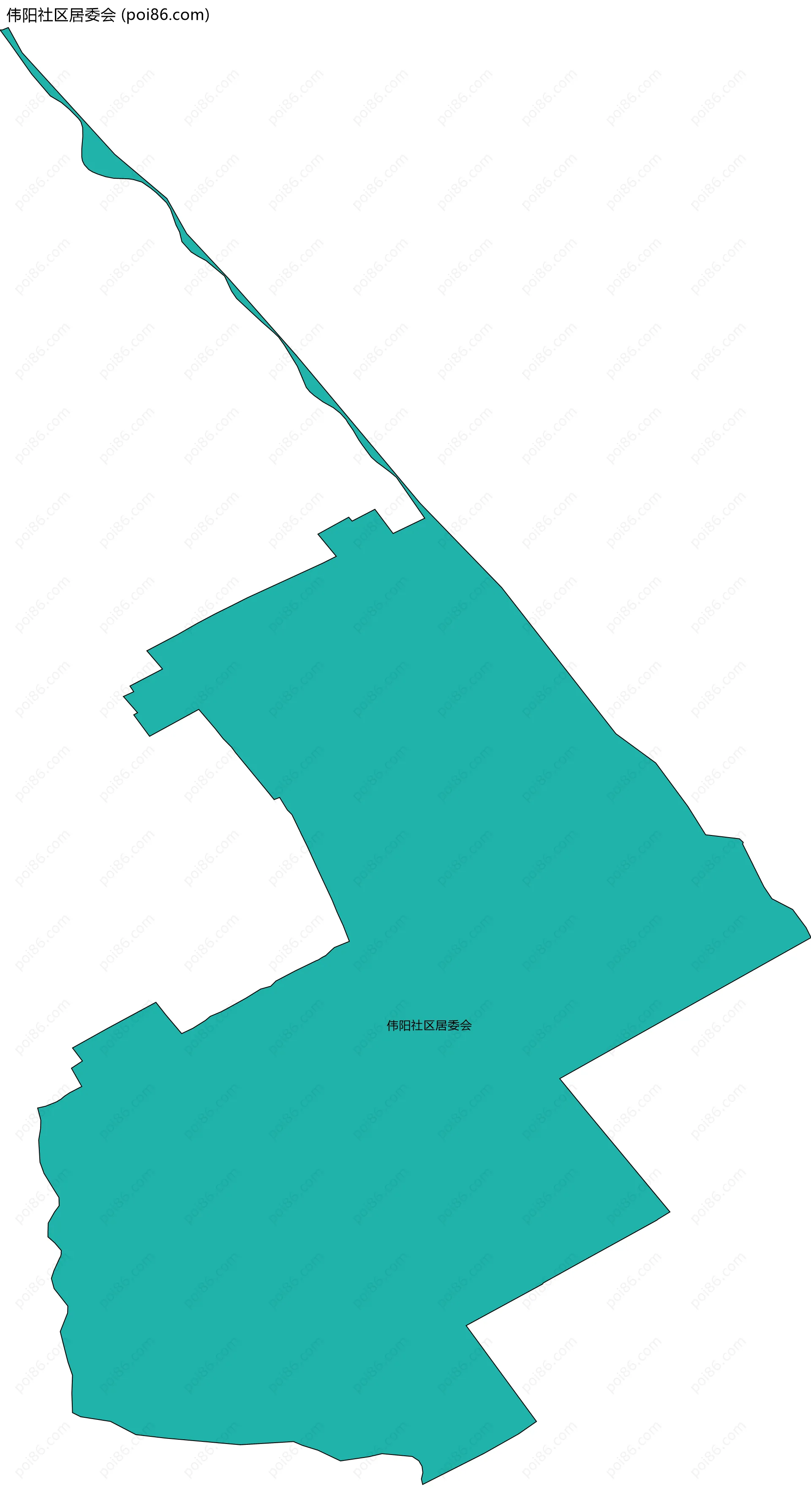 伟阳社区居委会边界地图