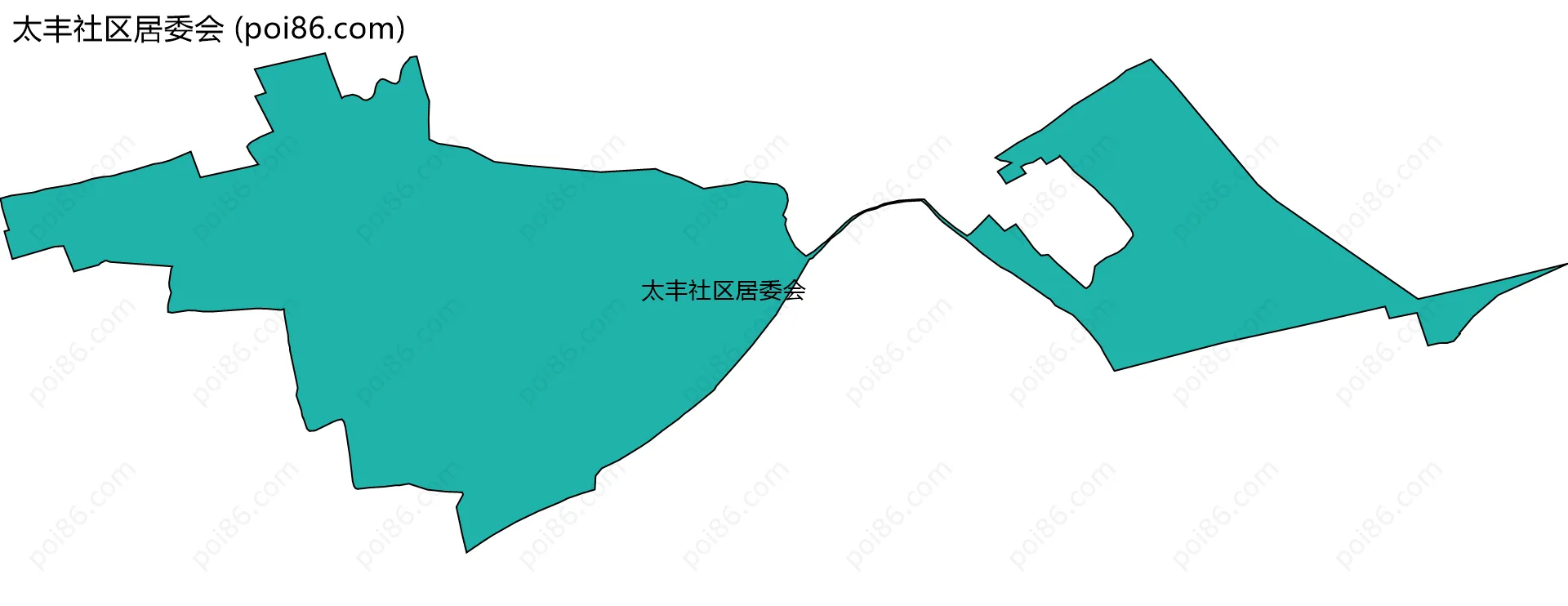 太丰社区居委会边界地图