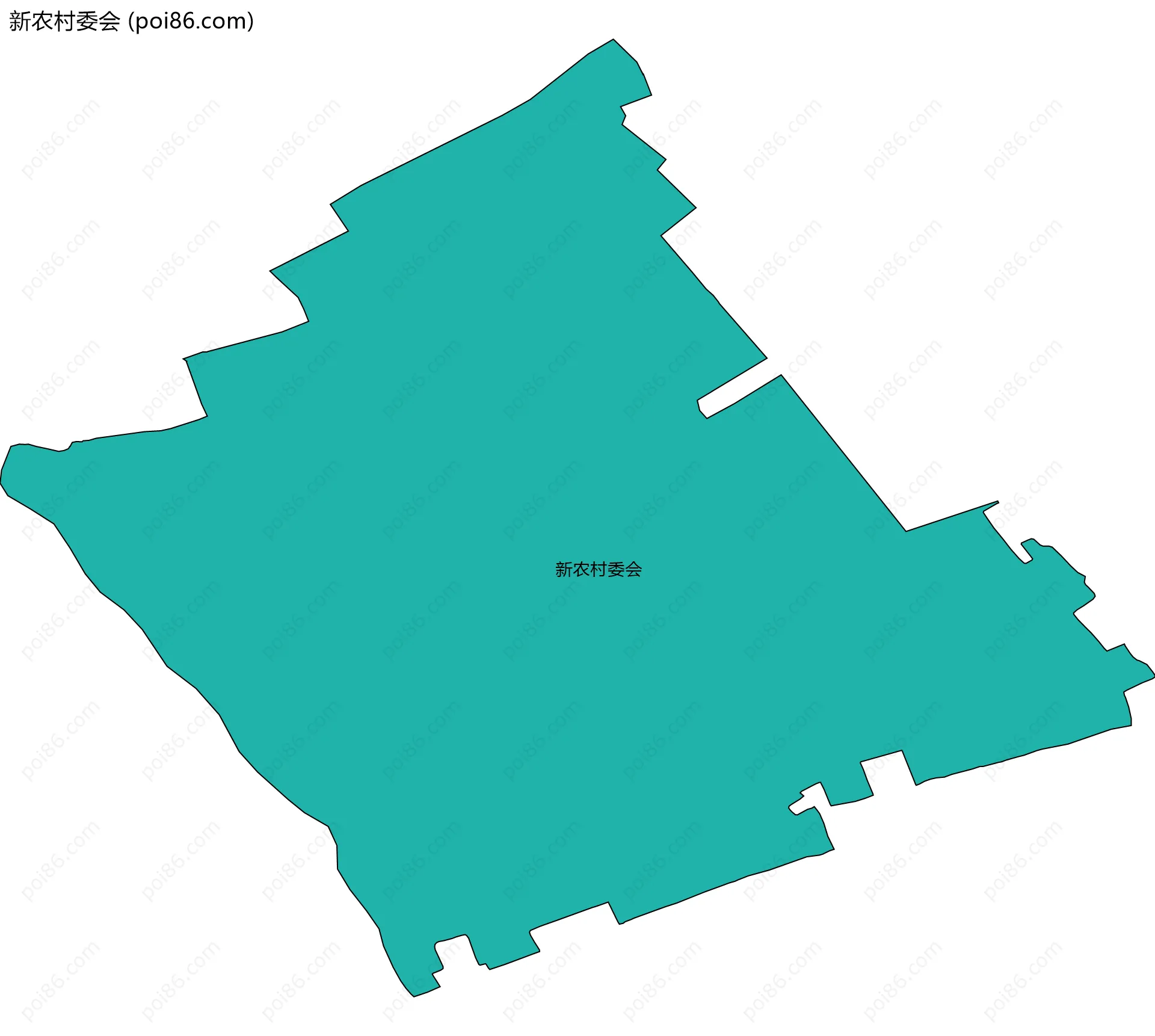 新农村委会边界地图