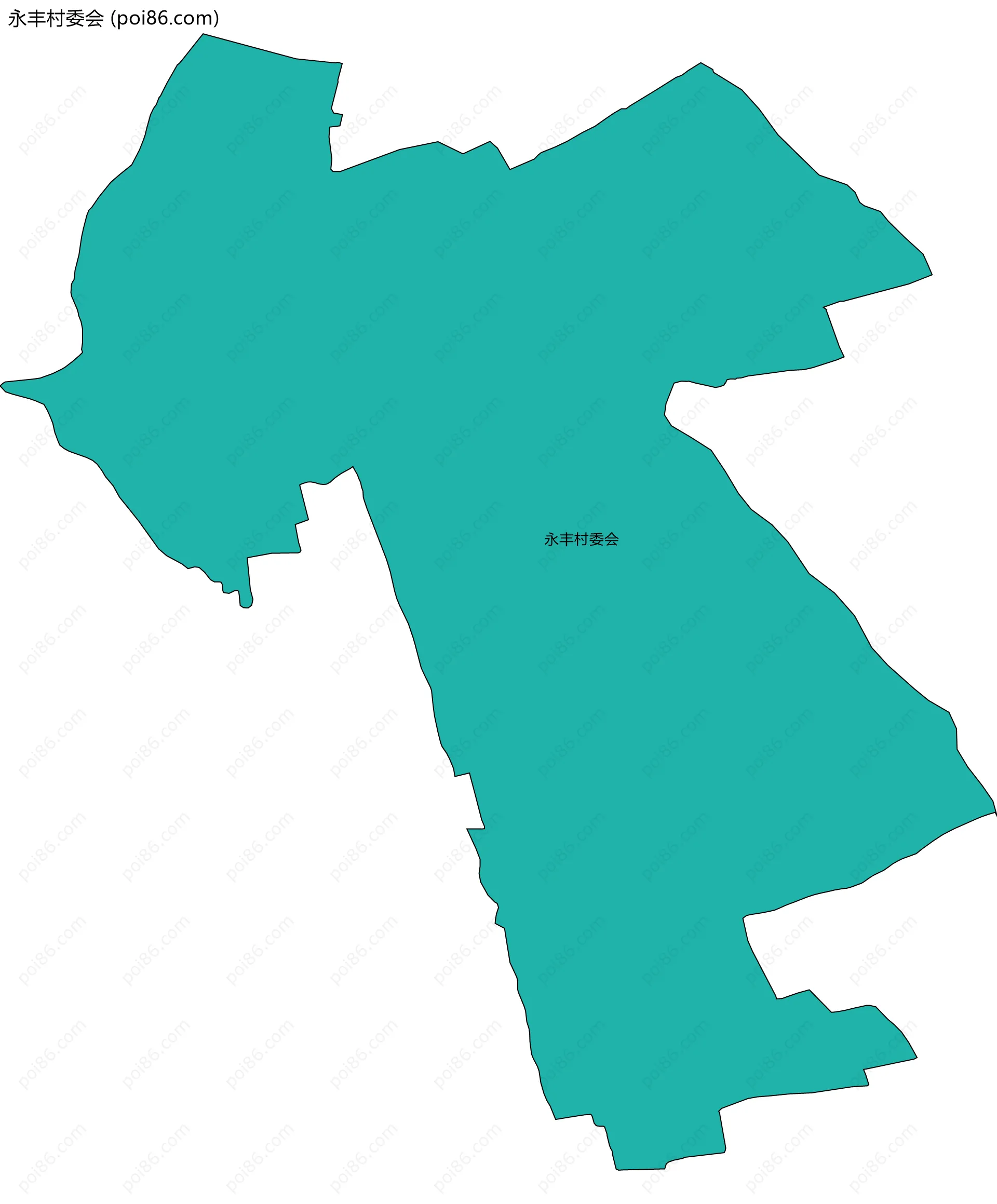 永丰村委会边界地图