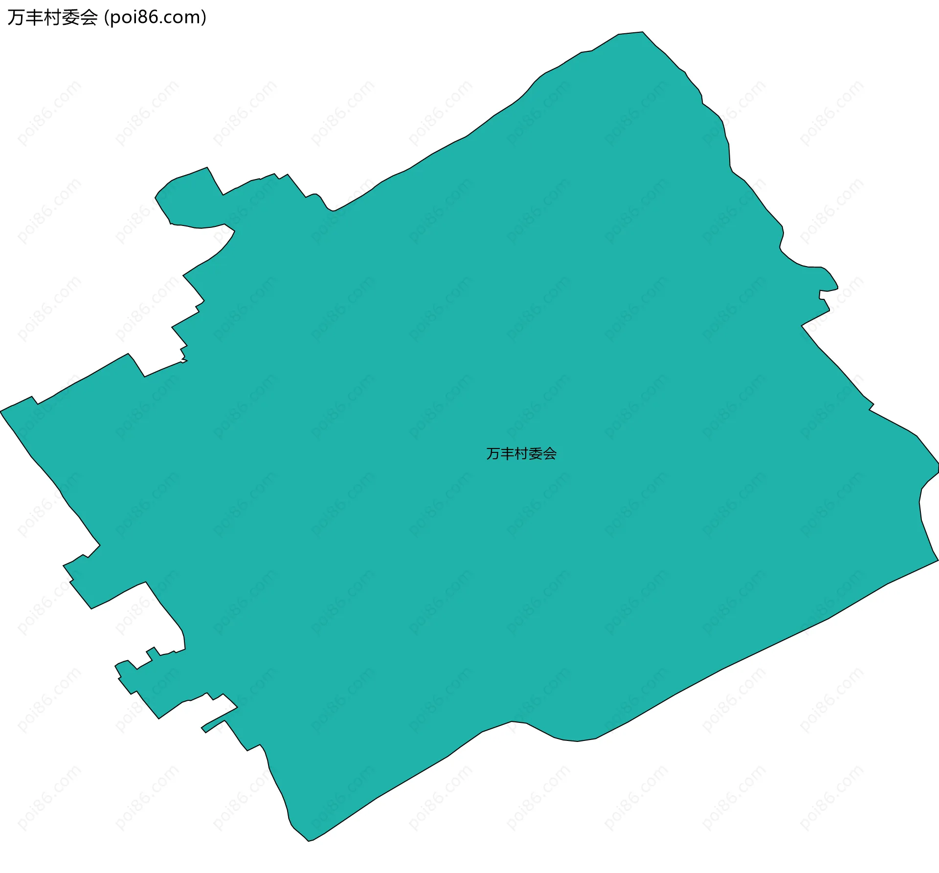 万丰村委会边界地图