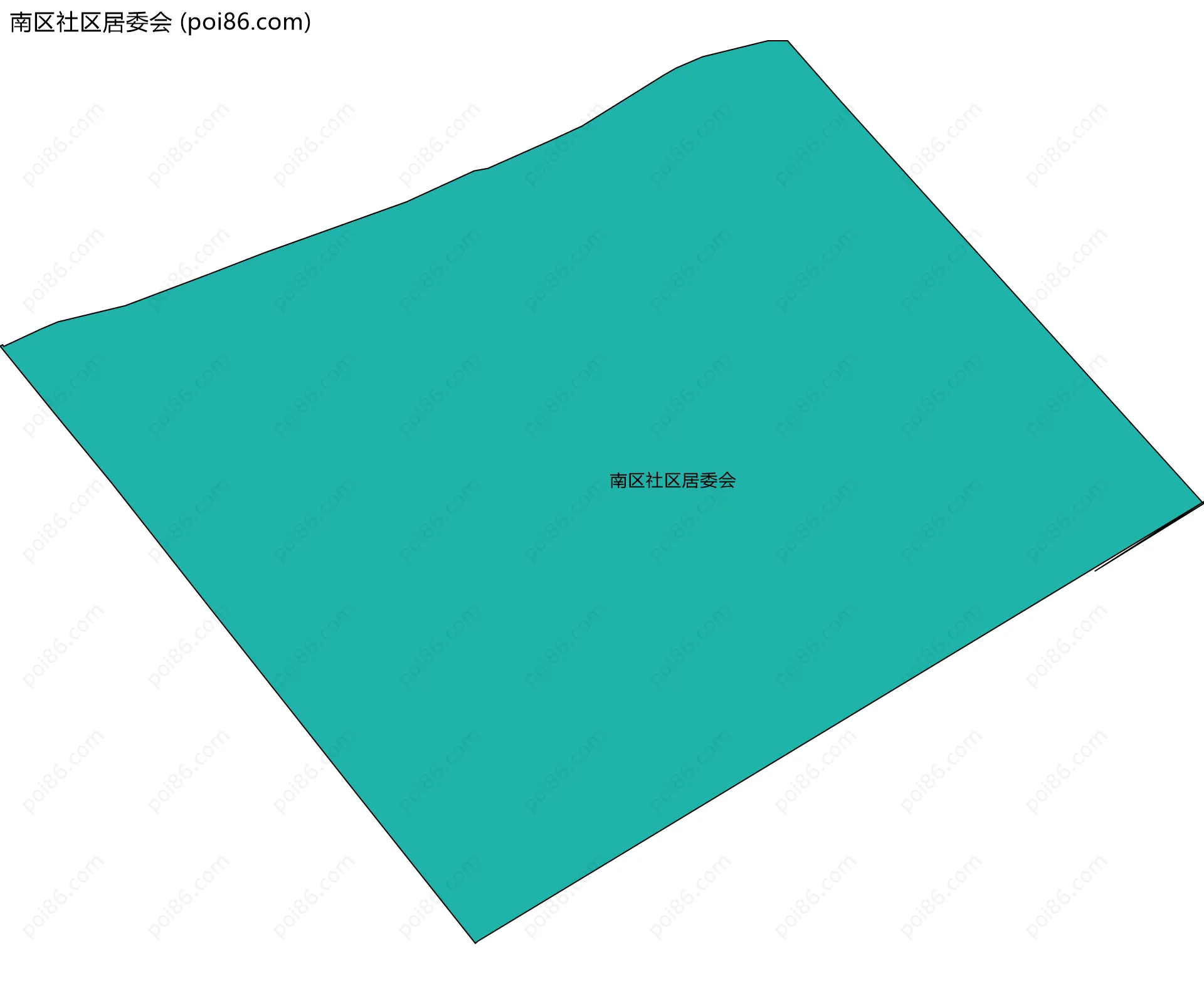 南区社区居委会边界地图