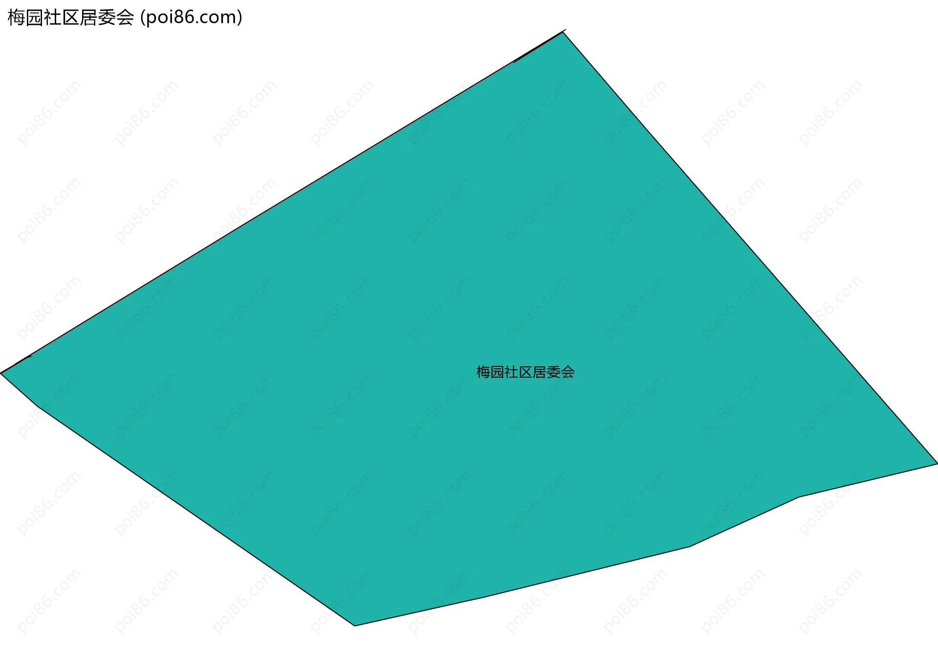 梅园社区居委会边界地图