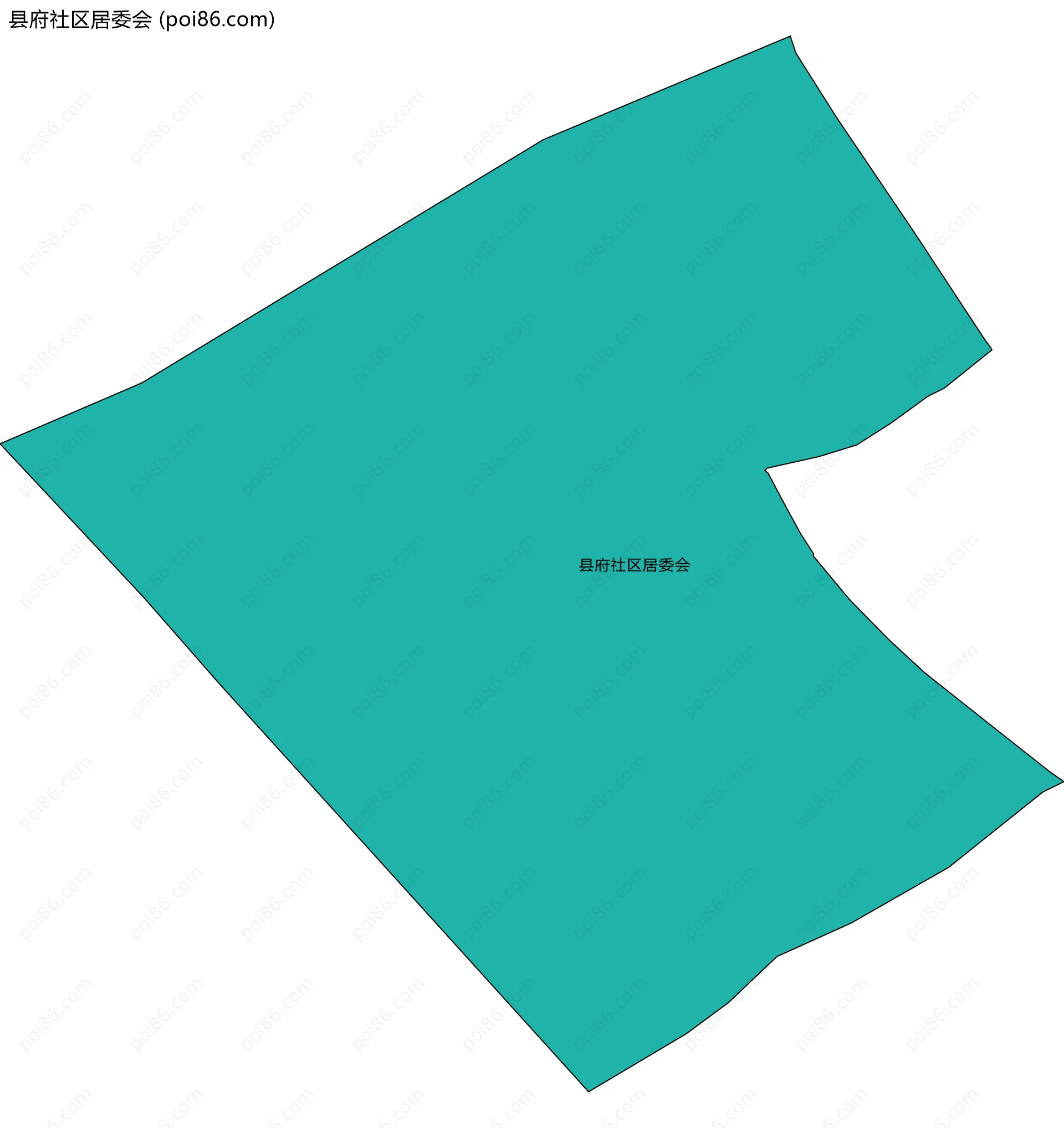 县府社区居委会边界地图