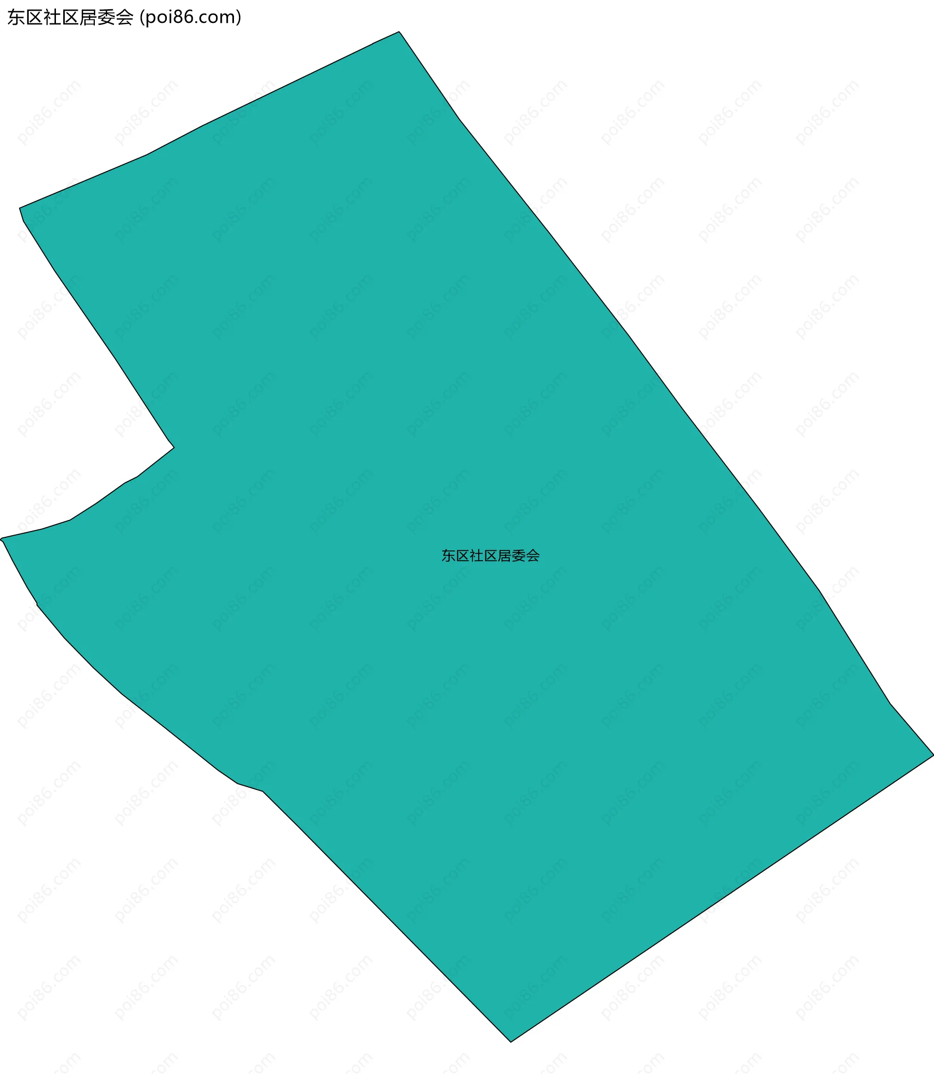 东区社区居委会边界地图