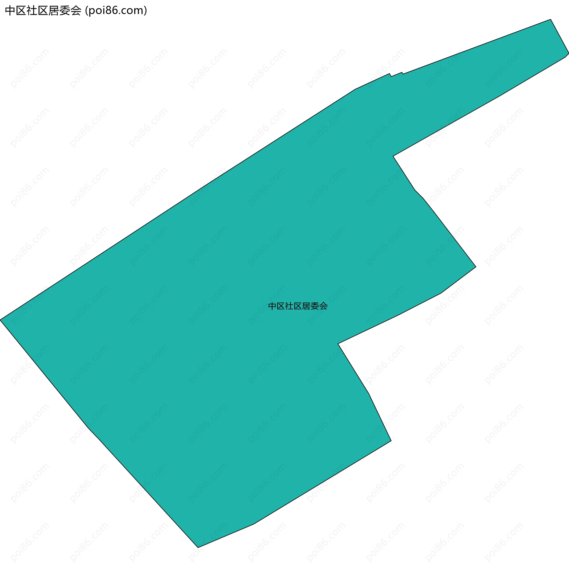 中区社区居委会边界地图