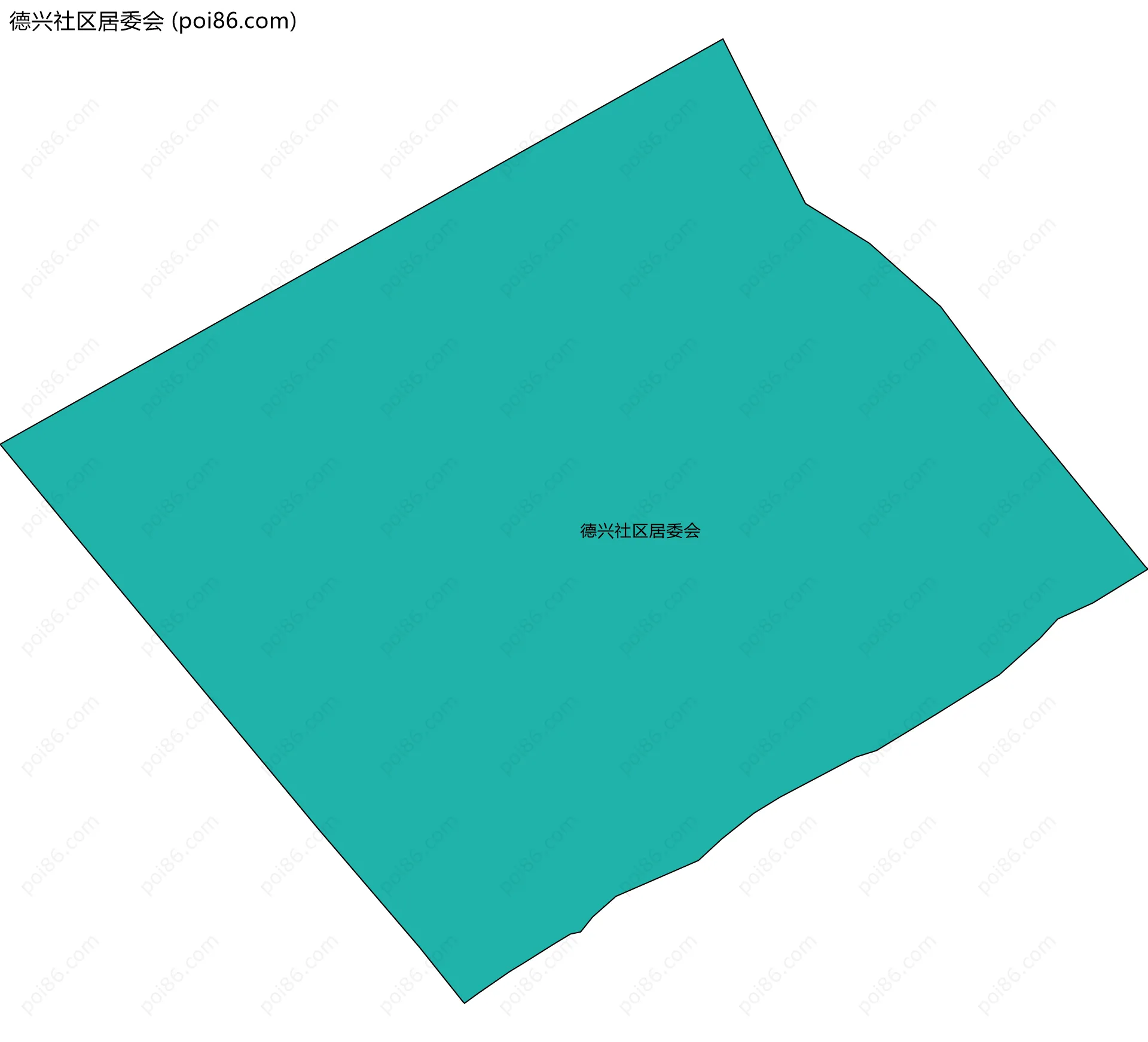 德兴社区居委会边界地图