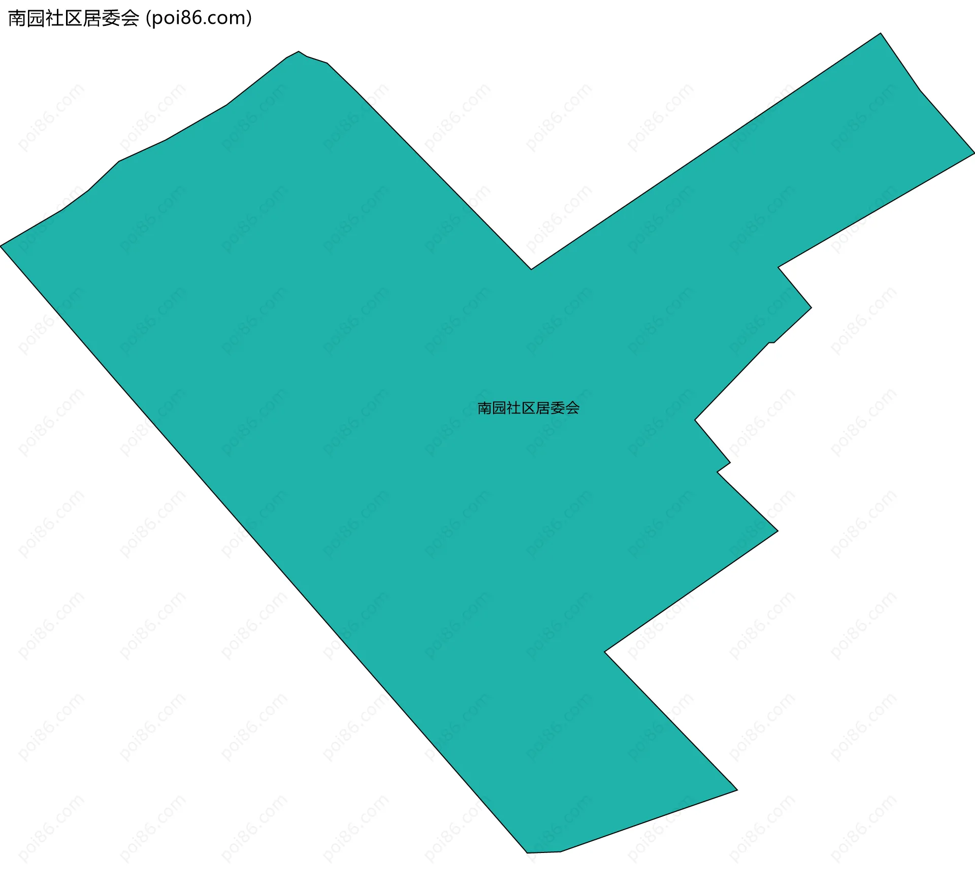 南园社区居委会边界地图