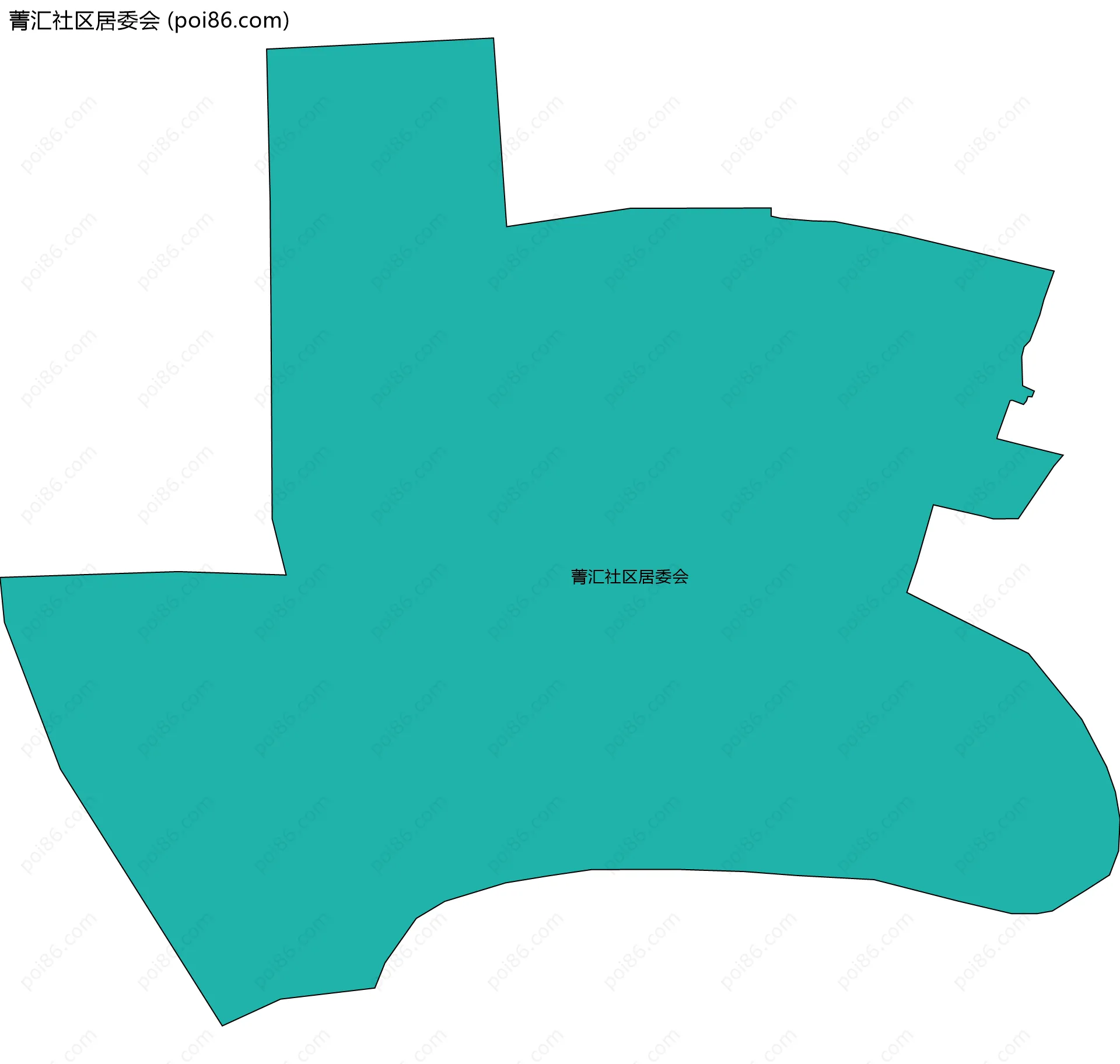 菁汇社区居委会边界地图