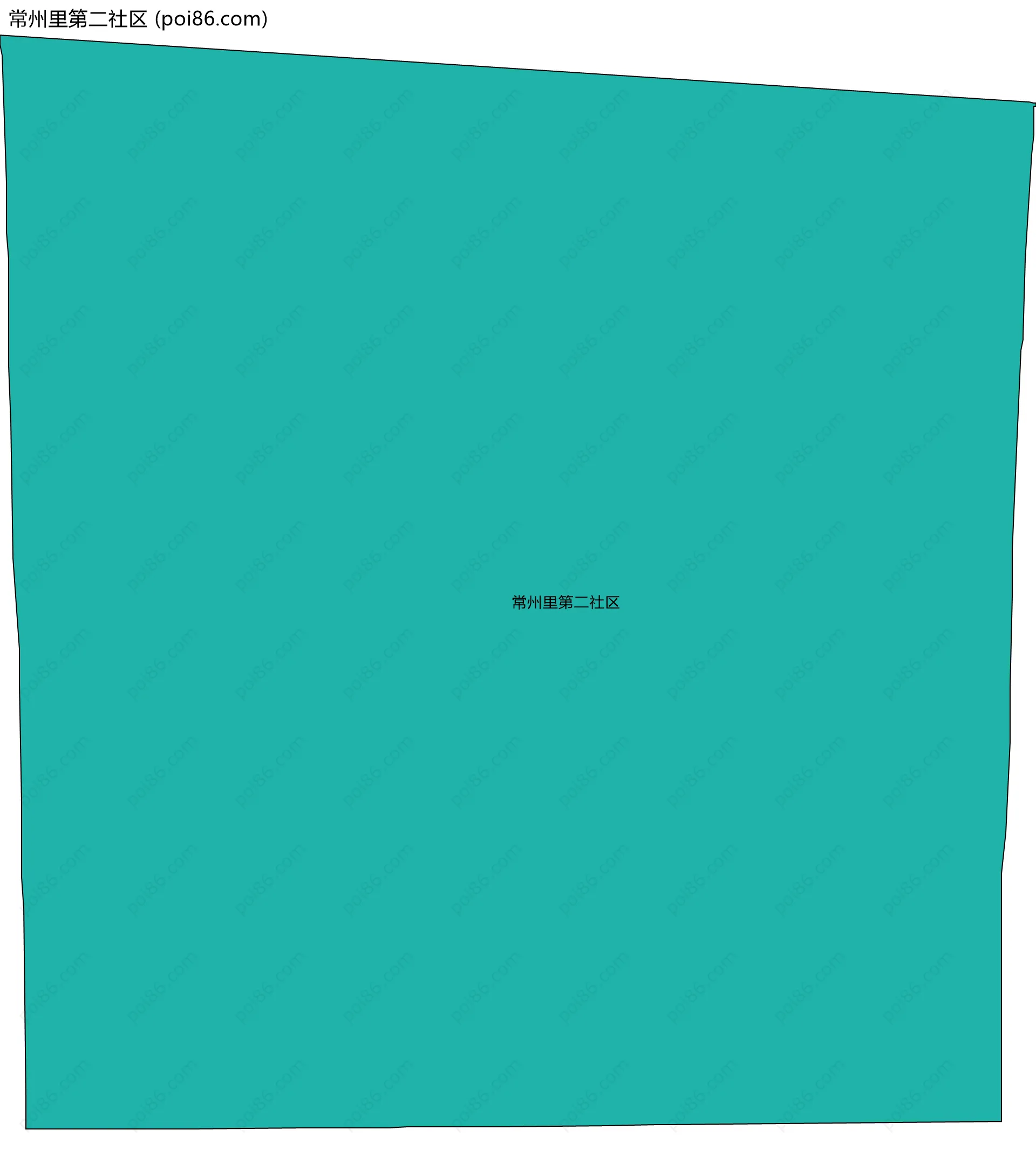 常州里第二社区边界地图