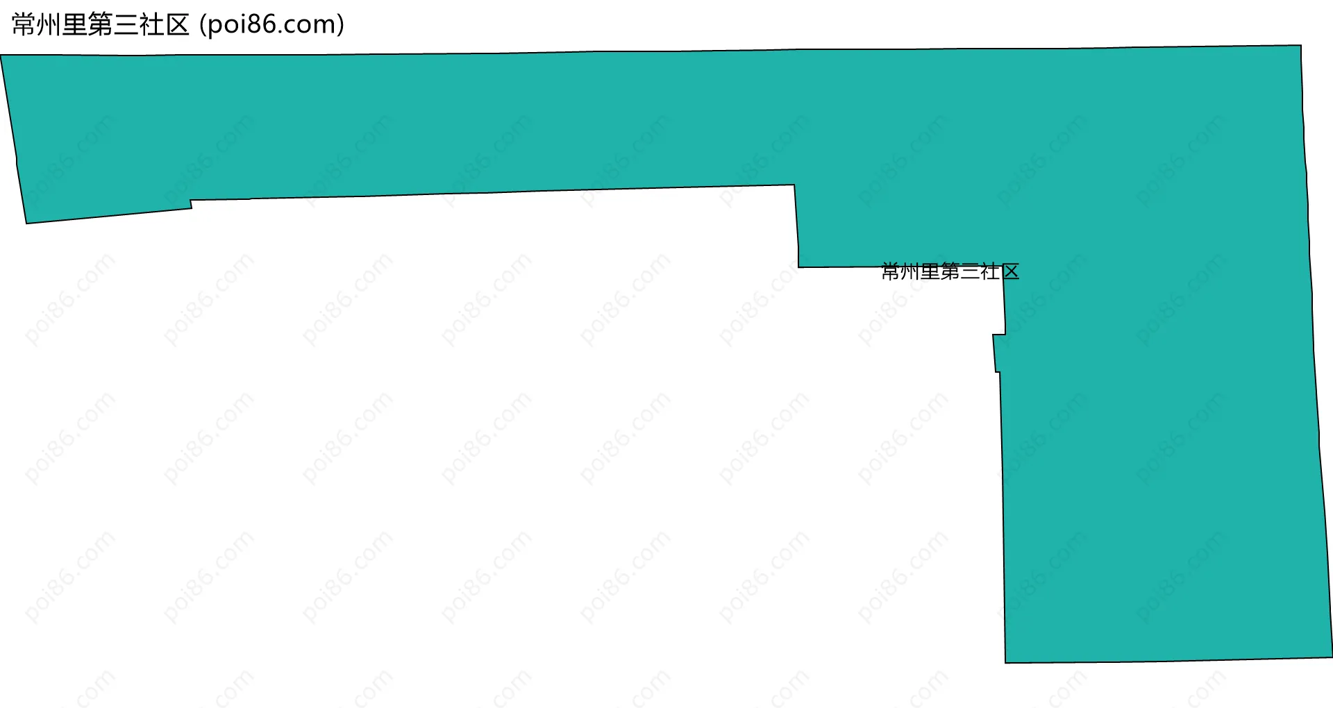 常州里第三社区边界地图