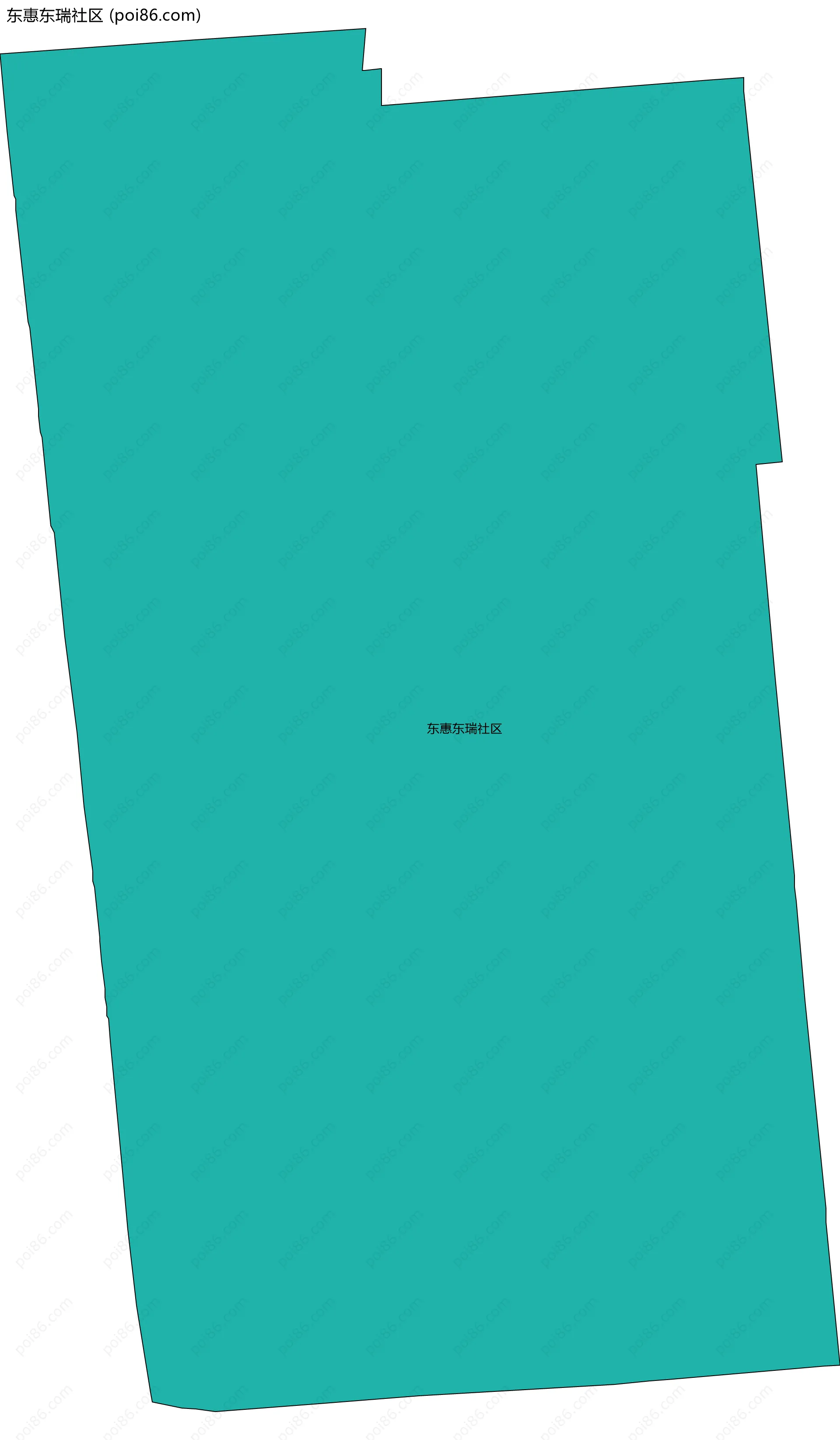 东惠东瑞社区边界地图