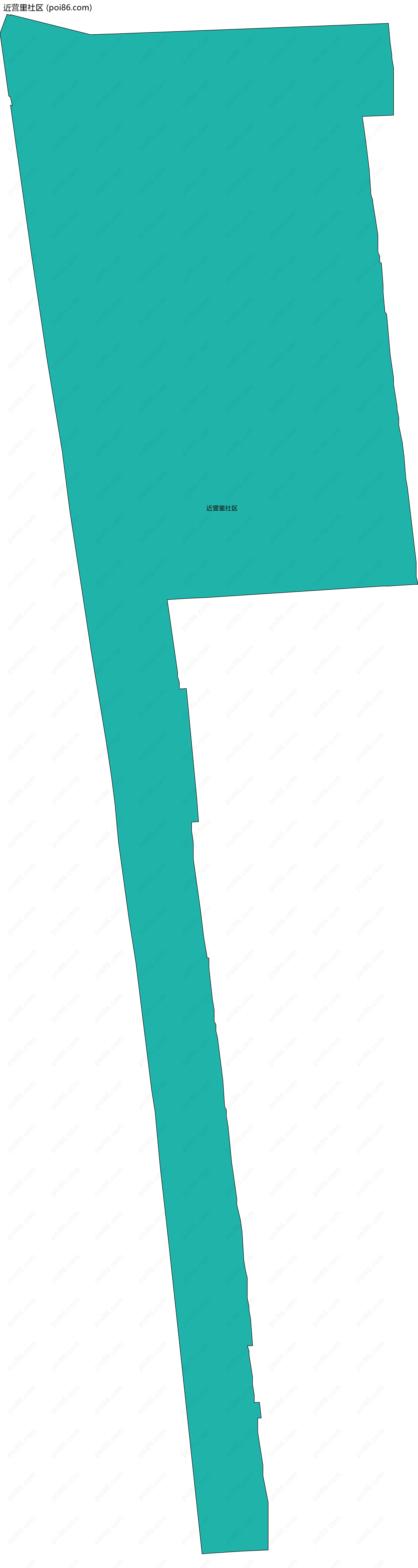 近营里社区边界地图