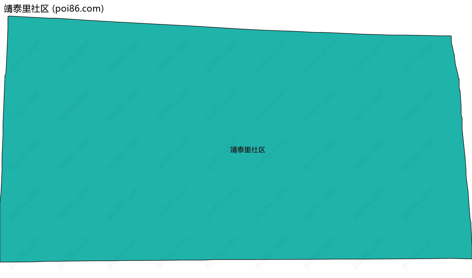 靖泰里社区边界地图