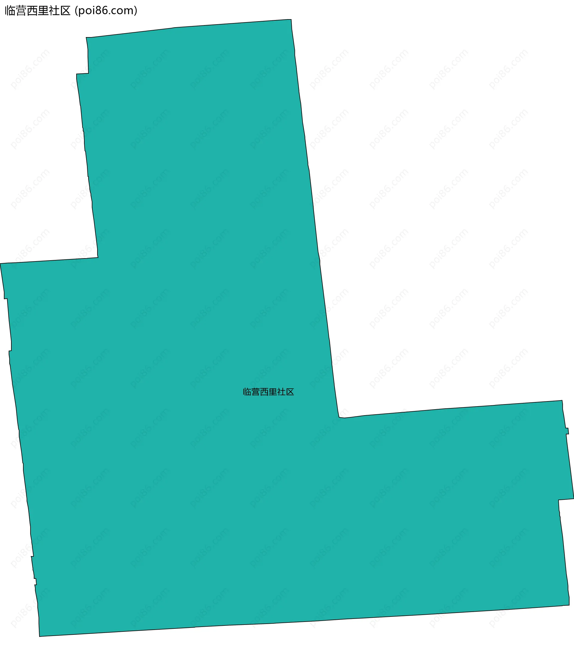 临营西里社区边界地图