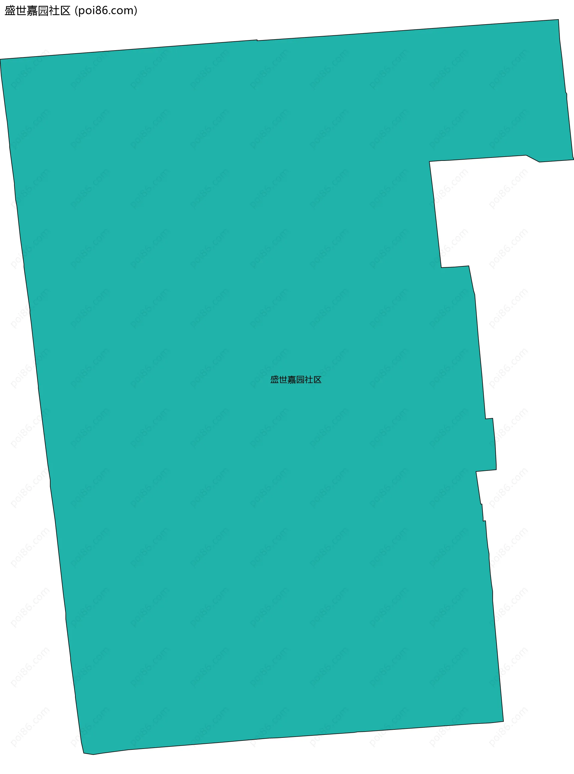 盛世嘉园社区边界地图